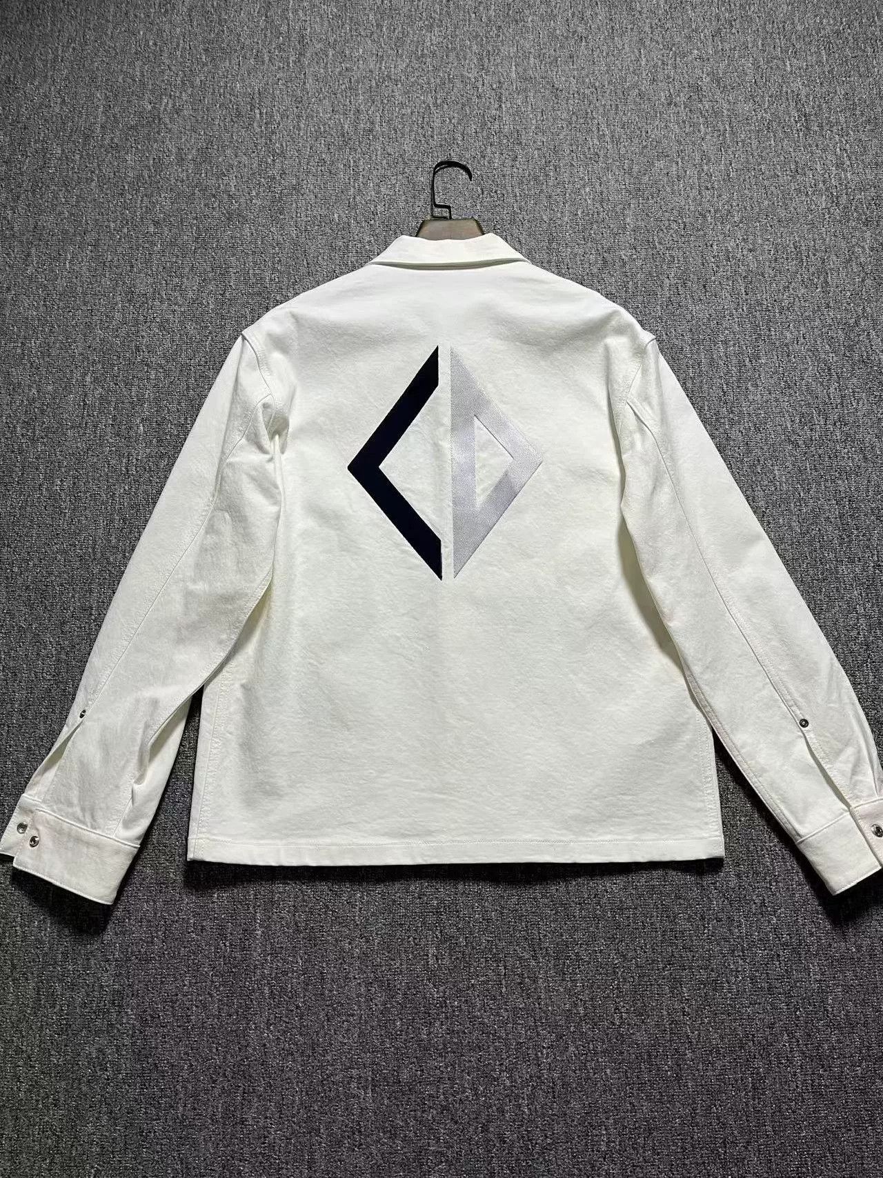 Dior Dior CD Embroidered Logo Long Sleeve Shirt Size US M / EU 48-50 / 2 - 1 Thumbnail
