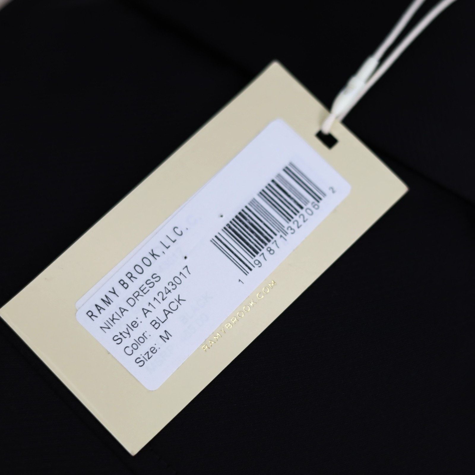 Ramy Brook Ramy Brook Women Black Nikia Drape V-neck Midi Dress Size M Size M / US 6-8 / IT 42-44 - 10 Thumbnail