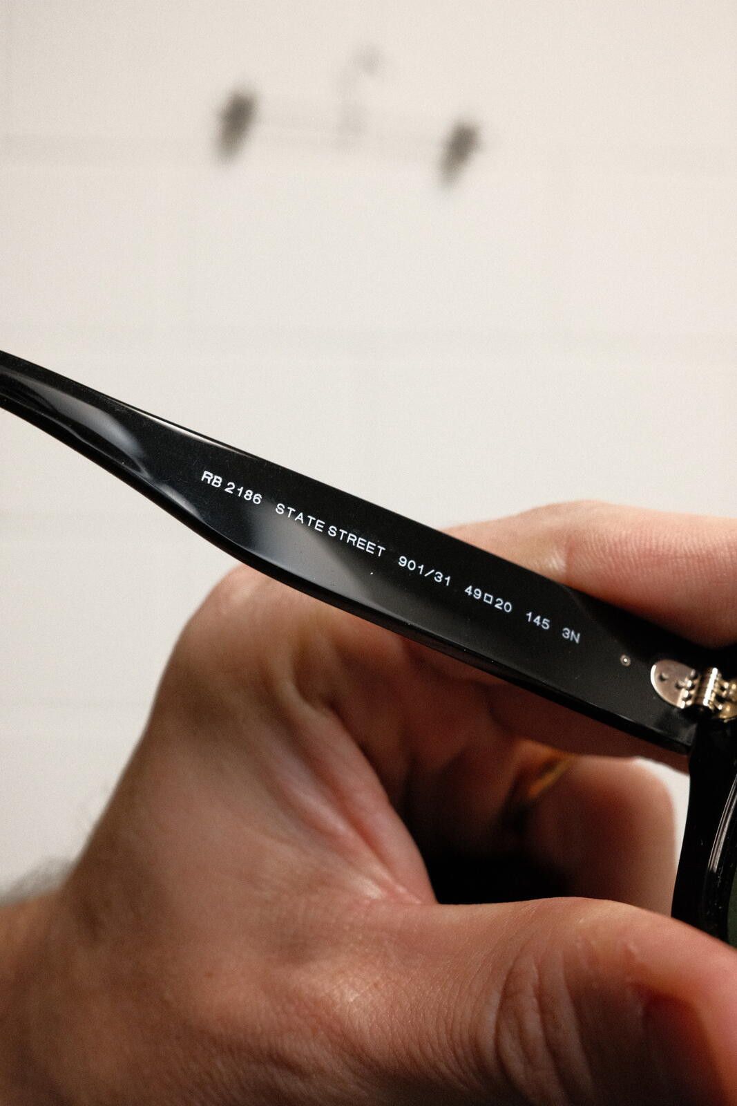 RayBan Ray-Ban RB 2188 State Street Black Sunglasses with Case and Size ONE SIZE - 3 Thumbnail