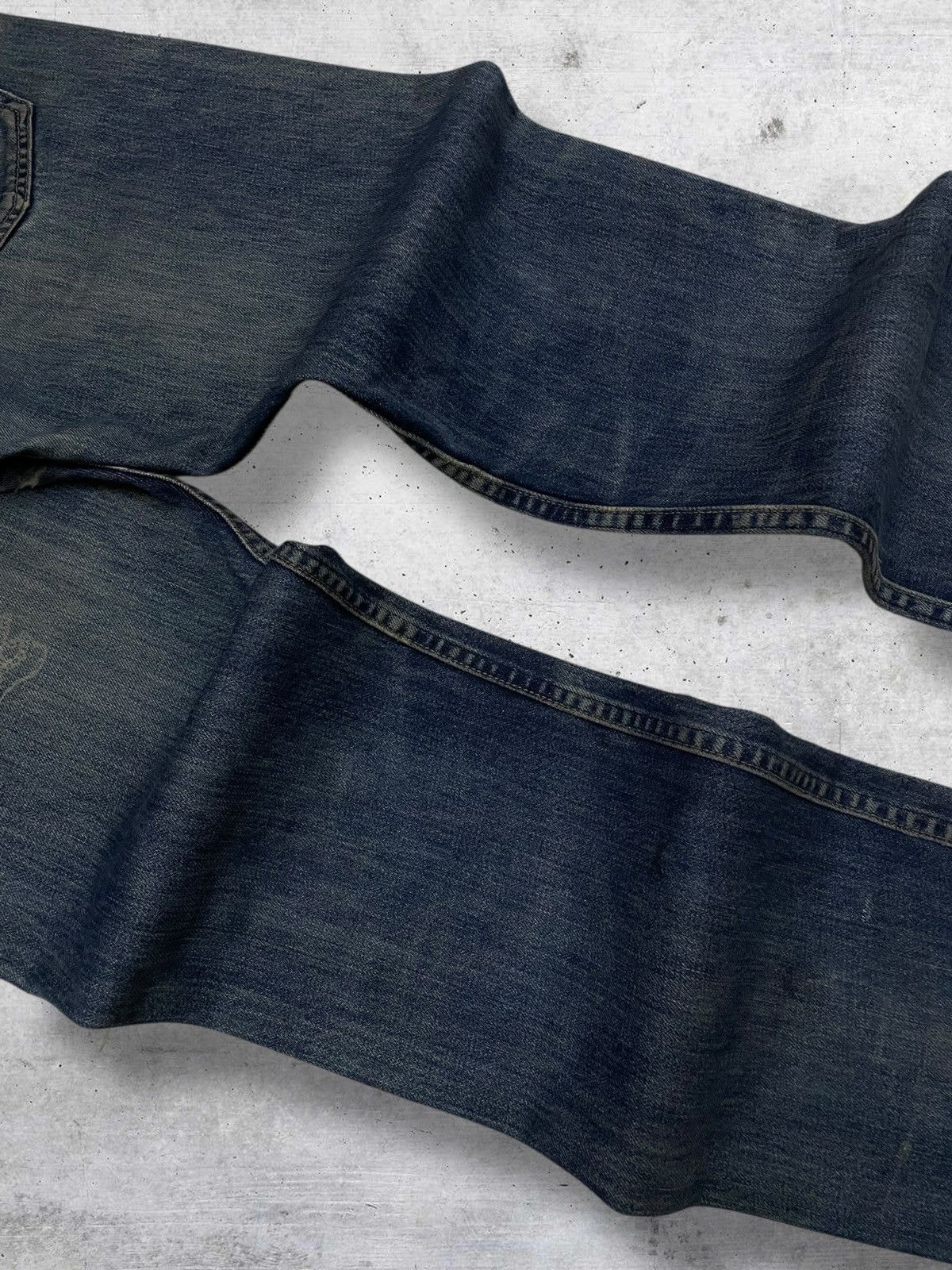 Levi's Vintage Clothing RARE 501 LEVIS 90S DESIGNER SKULL RIPPED FRAYING OG DENIM Size US 31 - 14 Thumbnail