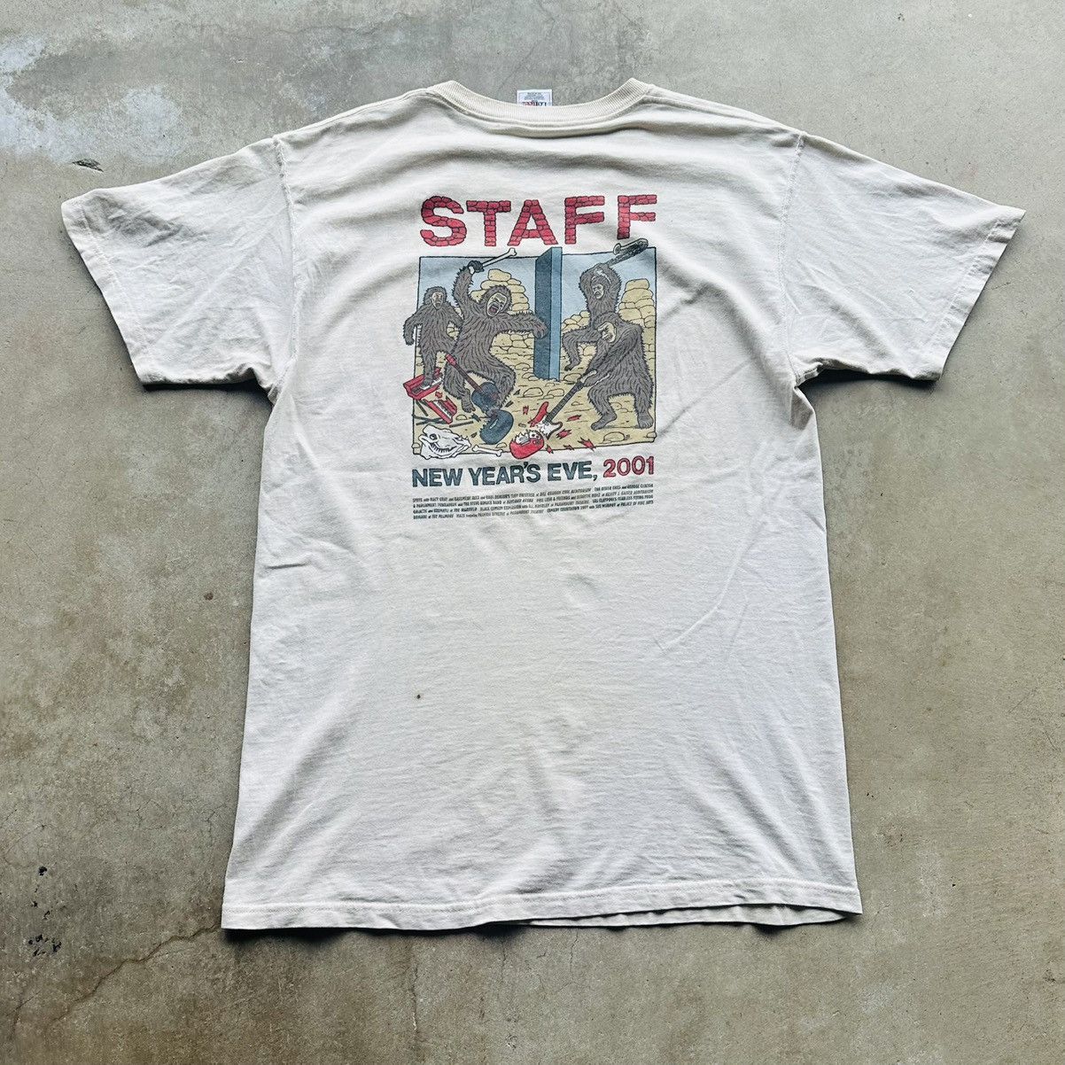 Vintage Bill Graham Concert T Shirt Y2K Macy Gray FOTL Staff