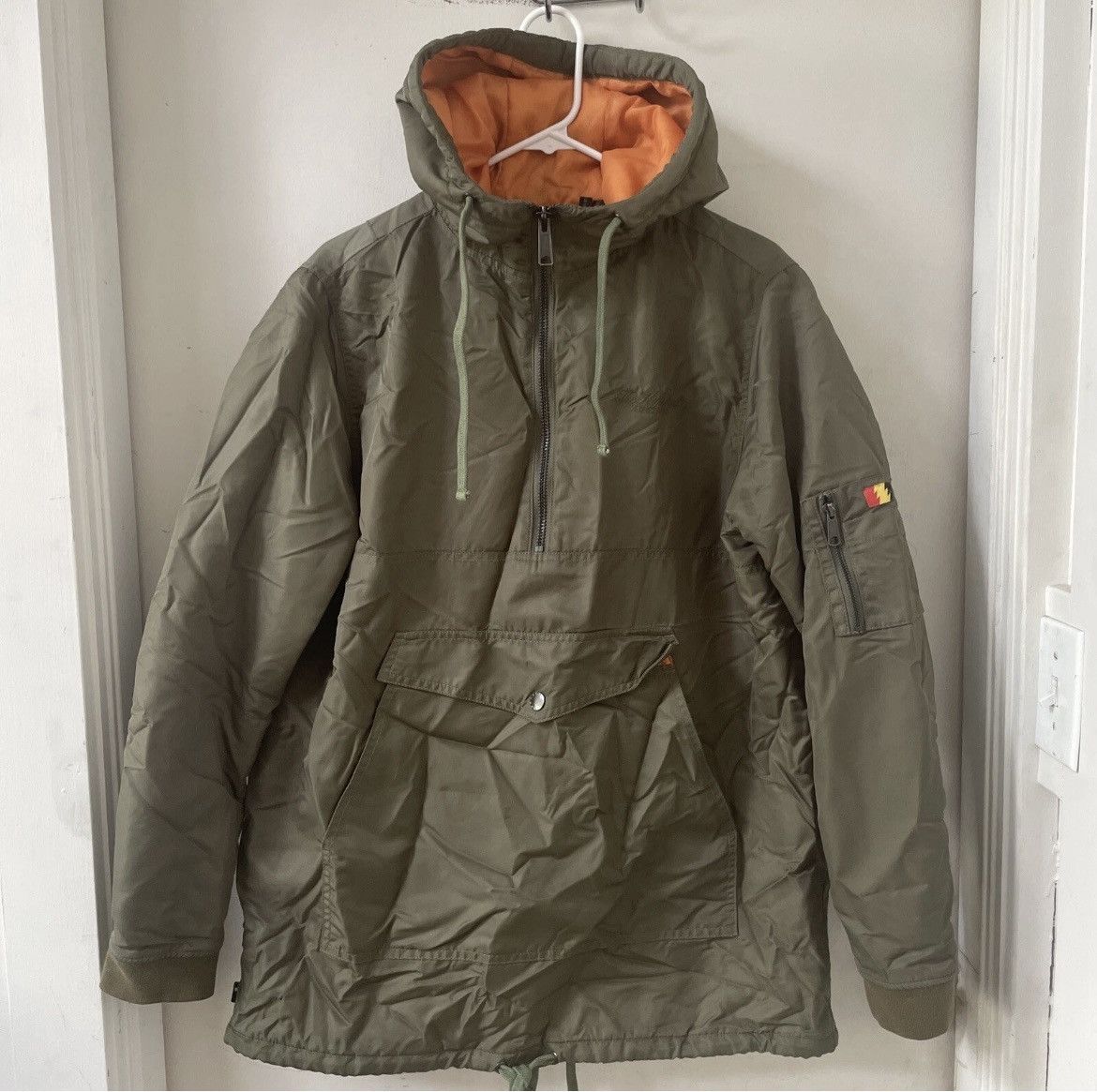 The Hundreds The Hundreds Army military Half-Zip Parka / Anorak jacket Size US S / EU 44-46 / 1 - 1 Thumbnail