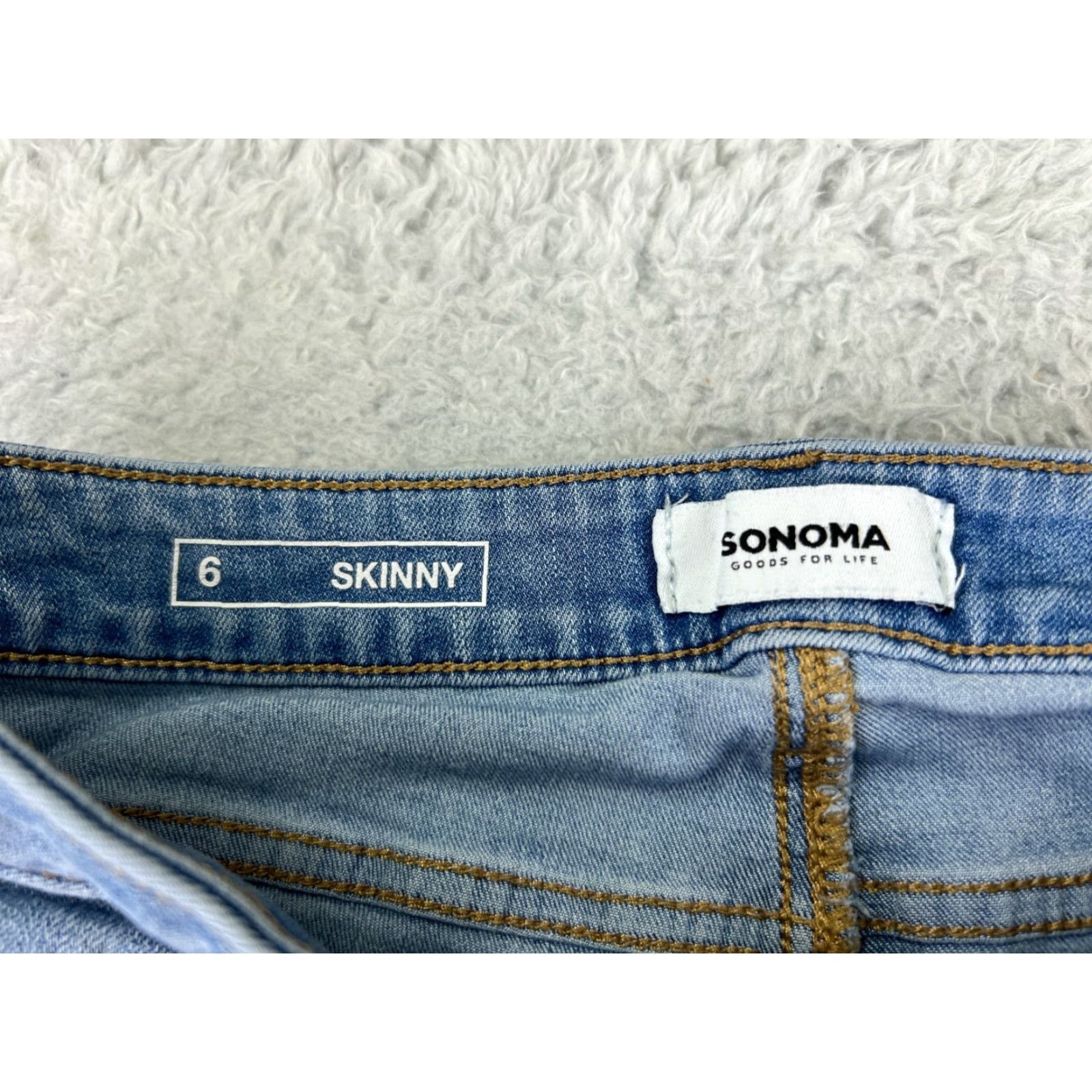 Vintage Sonoma Jeans Womens 4 Blue Denim Bootcut Mid Rise Cotton Blend 26x28 Size 27" / US 4 / IT 40 - 6 Thumbnail