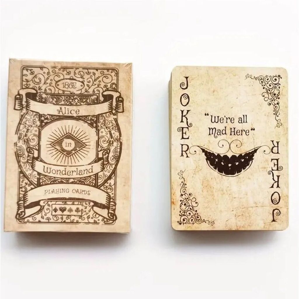 Other Wonderland Playing Cards Vintage Style Poker Game Set New Size ONE SIZE - 2 Thumbnail
