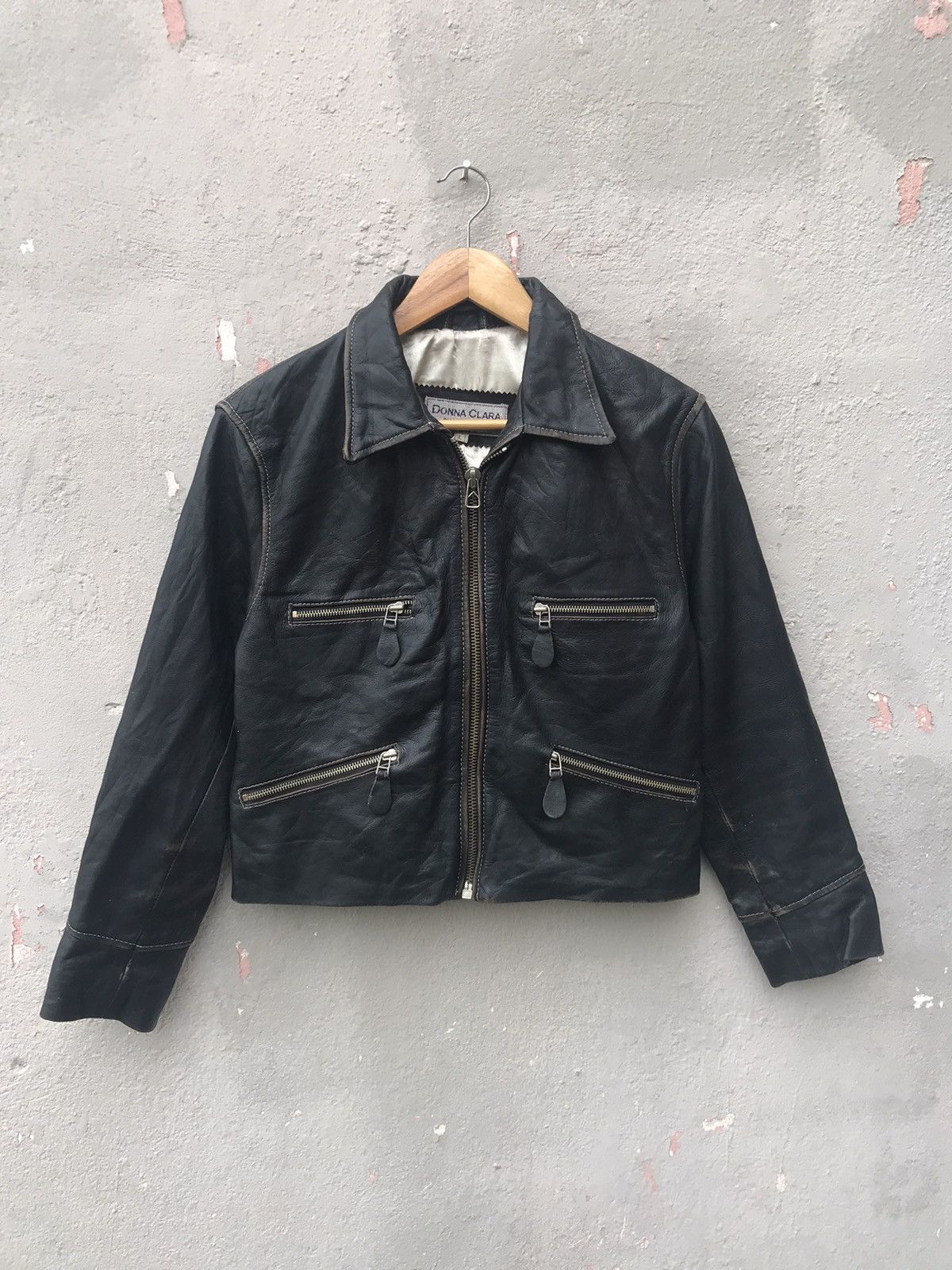 Japanese Brand × Vintage Donna Clara By Itinerance Leather Jacket Size S / US 4 / IT 40 - 1 Thumbnail
