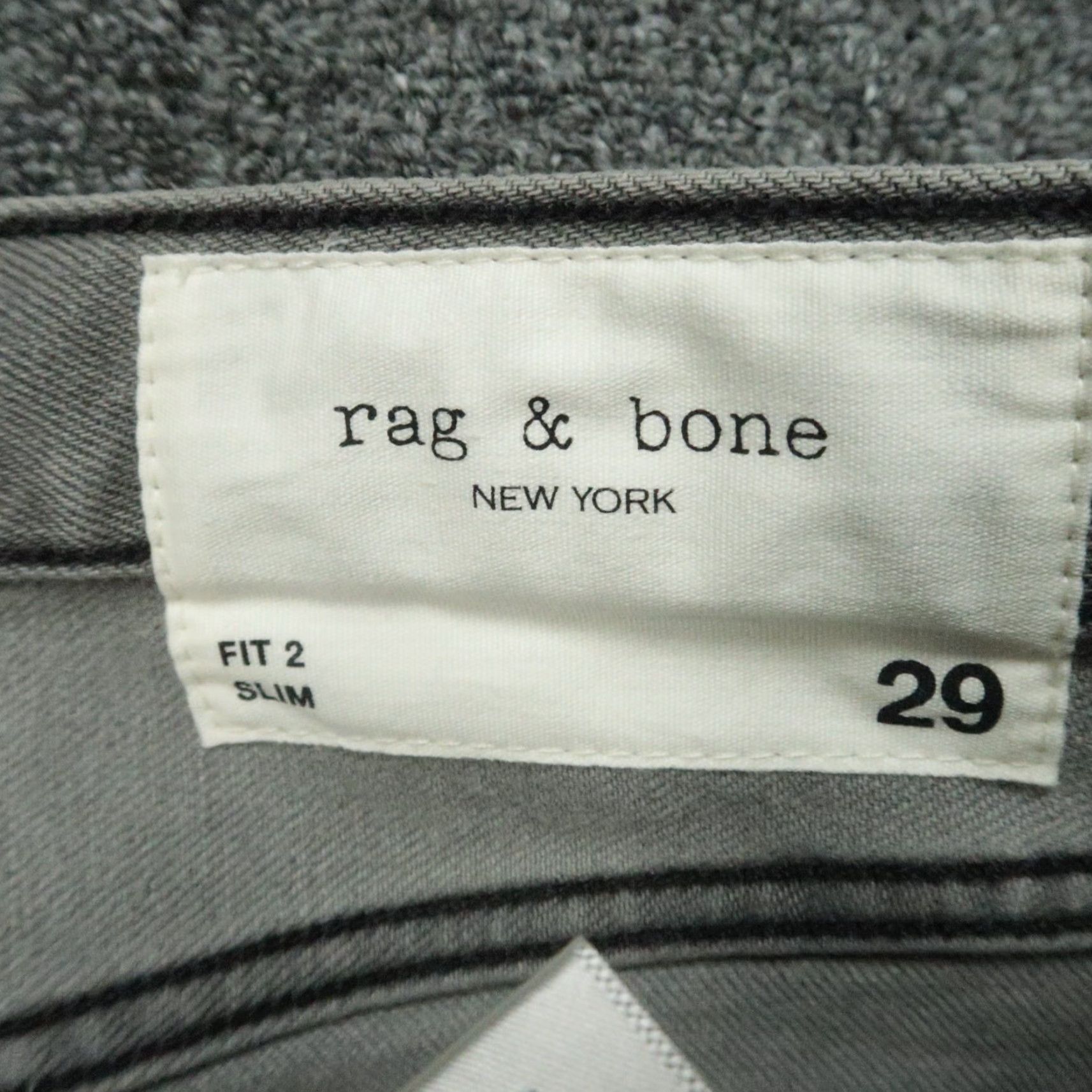 Rag & Bone rag & bone Jeans Men 29x30 Gray Greyson Fit Slim Denim 5-Pocket NWT 29 Waist Regular Pants Womens? Size US 29 - 3 Thumbnail