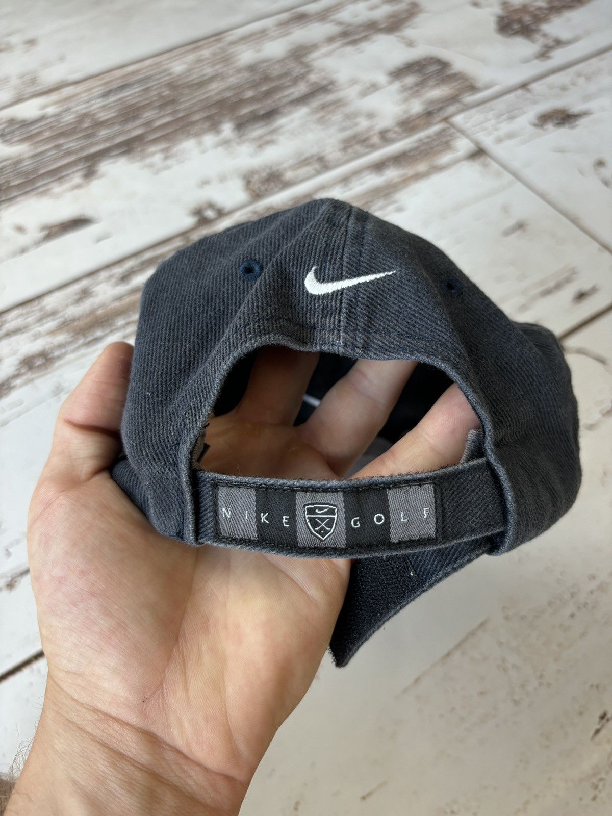 Nike × Vintage Vintage Nike Center Swoosh Faded Hat Size ONE SIZE - 5 Thumbnail