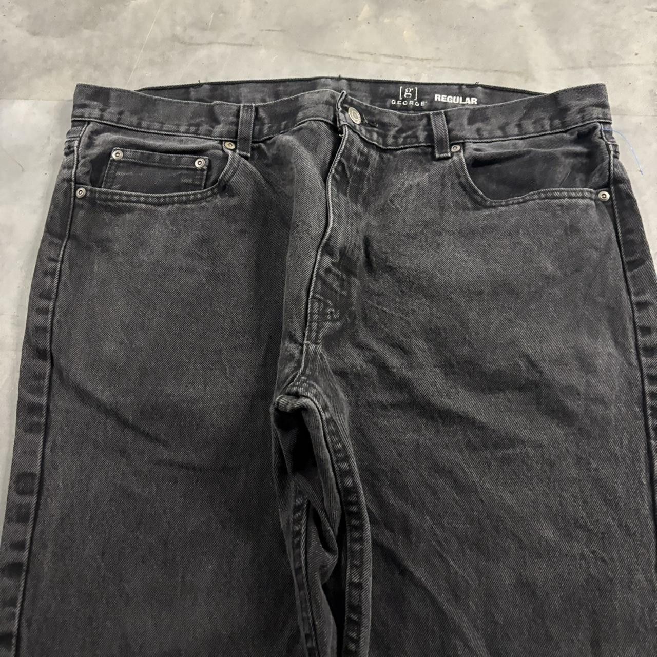 Vintage Vintage Y2K/2000s Grunge Faded Black Essential Denim Jeans! 40x32 Size US 40 / EU 56 - 5 Thumbnail