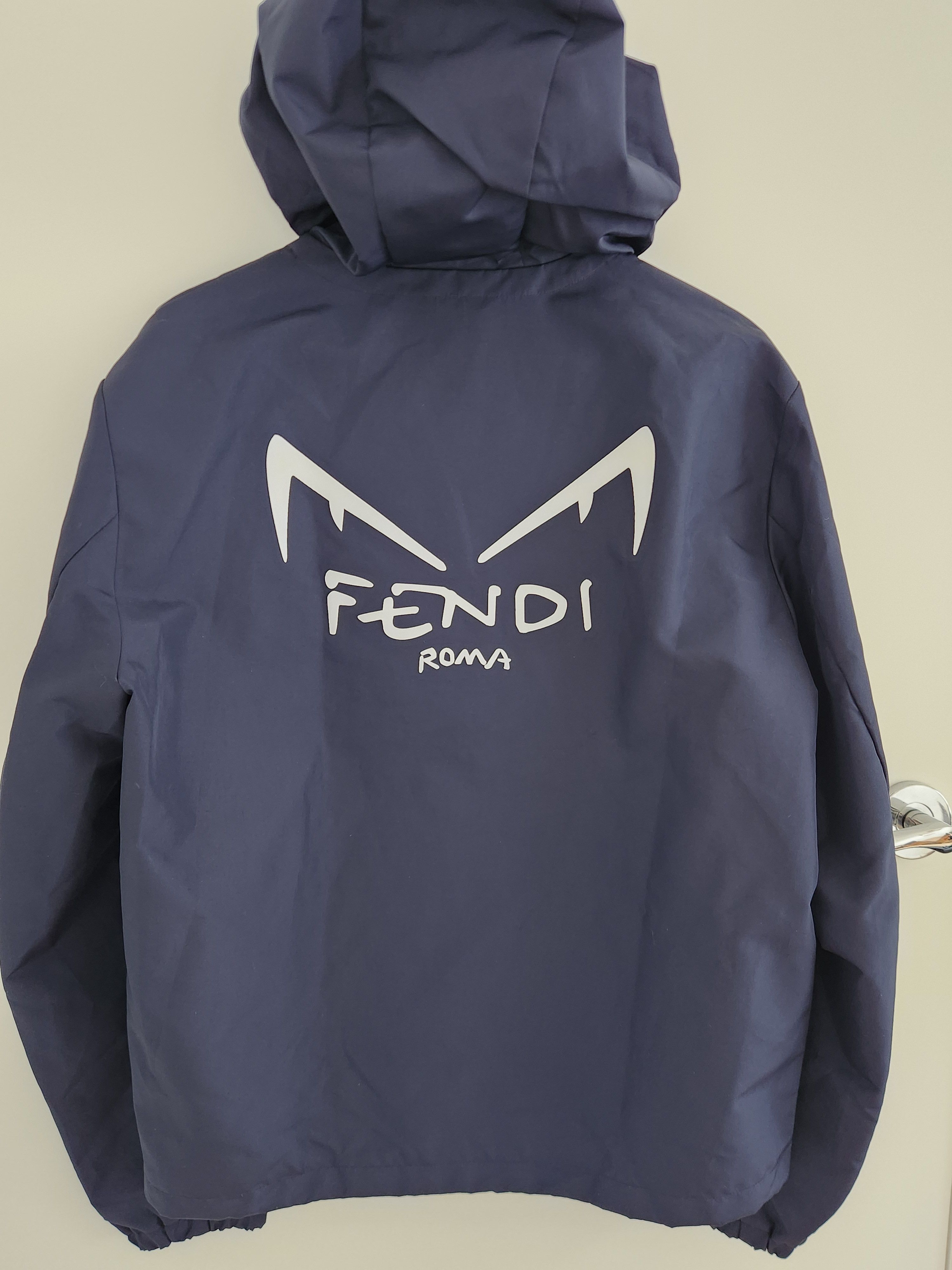 Fendi Fendi monster bug eye spray jacket dark blue and brown Size US M / EU 48-50 / 2 - 5 Thumbnail