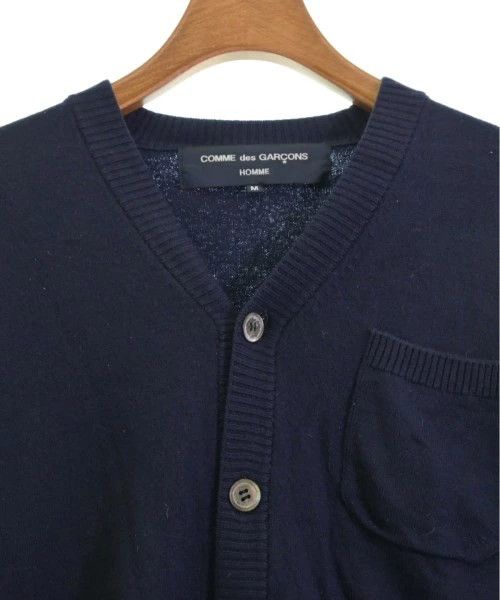 Comme des Garcons Homme Sweater Cardigan Button Up Chest Pocket Wool Navy Blue Size US M / EU 48-50 / 2 - 3 Thumbnail