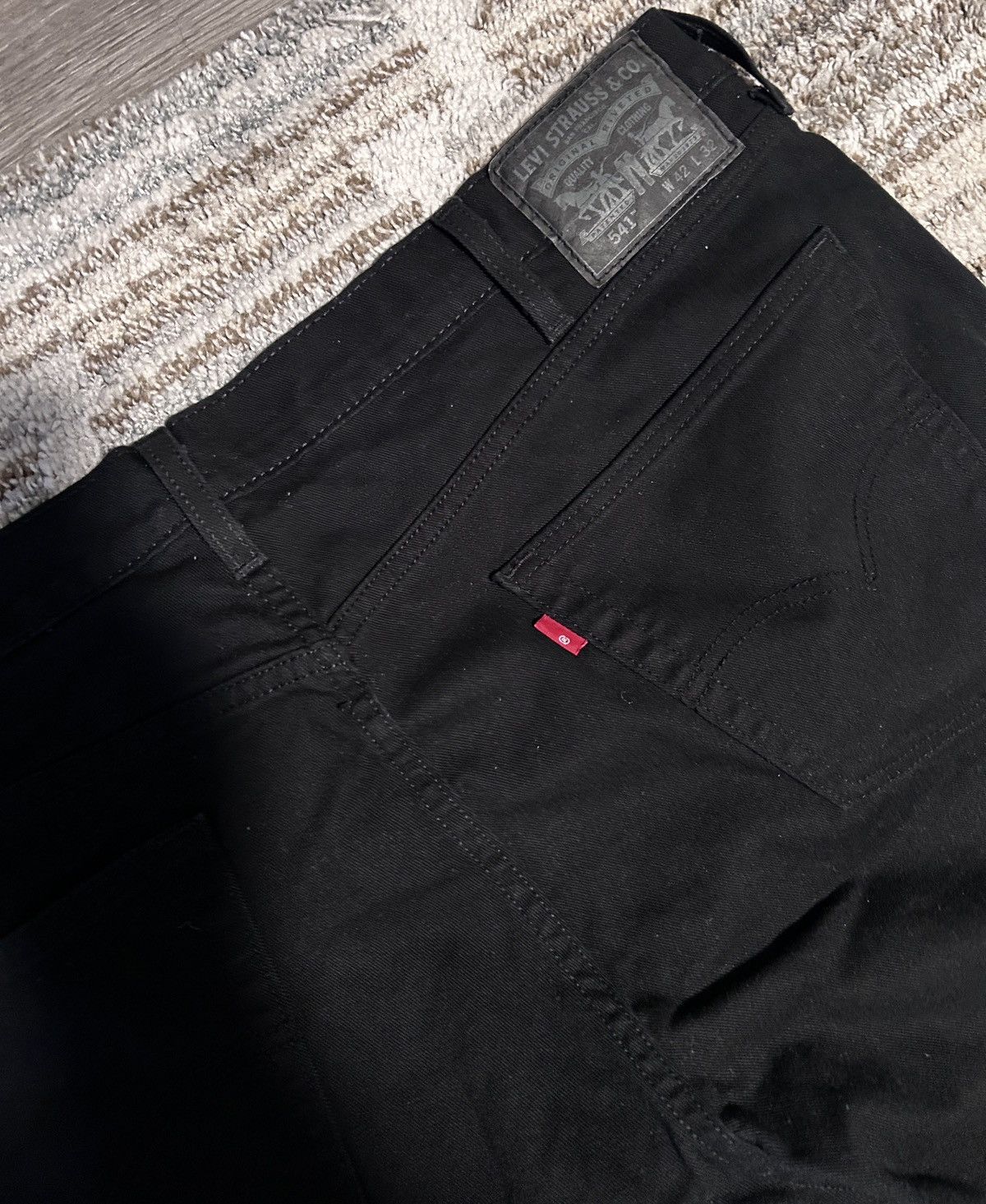 Levi's Levi’s 541 Athletic Taper Stretch Denim Black Size US 42 / EU 58 - 3 Thumbnail