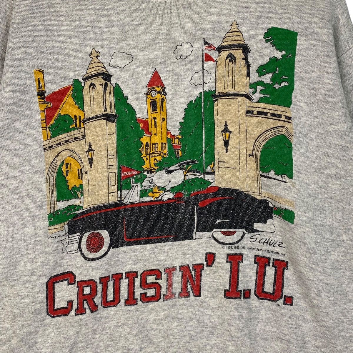 Designer × Vintage Vintage Cruisin’Lu Hoodie Embroidered Sweatshirt Gray Size US L / EU 52-54 / 3 - 4 Thumbnail