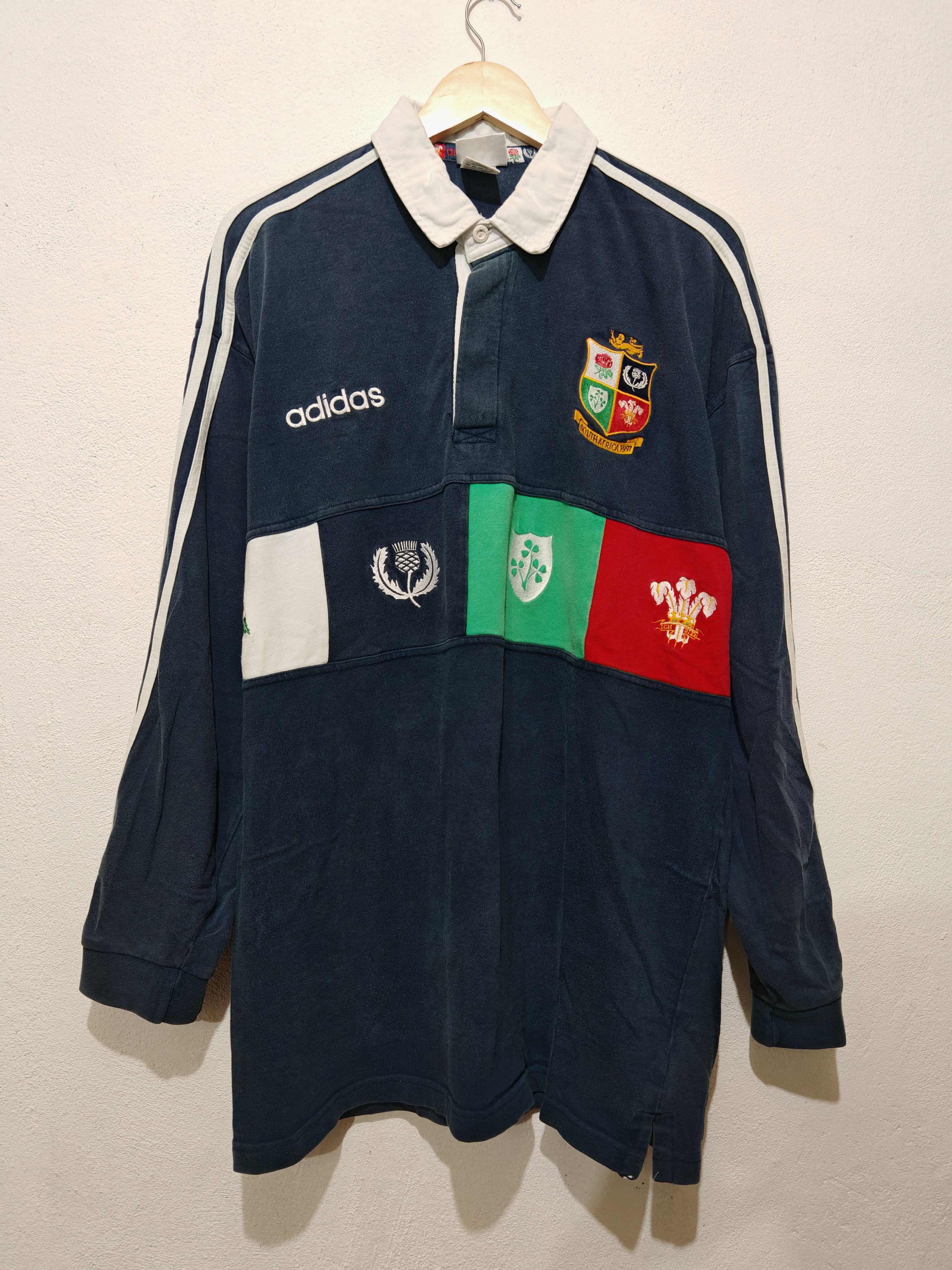 Adidas × Vintage Vintage 1997 British Irish Lions Rugby Training jersey Size US XL / EU 56 / 4 - 1 Thumbnail