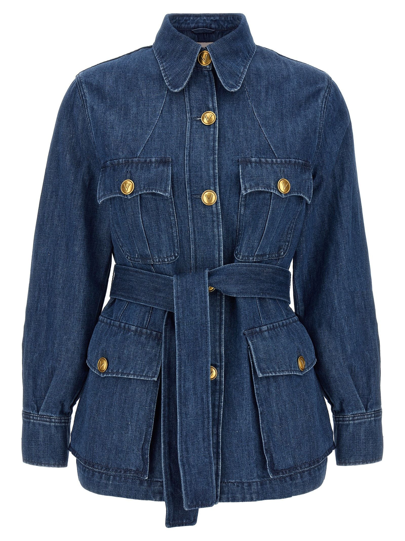 Valentino Valentino Garavani Denim Jacket Size M / US 6-8 / IT 42-44 - 1 Thumbnail