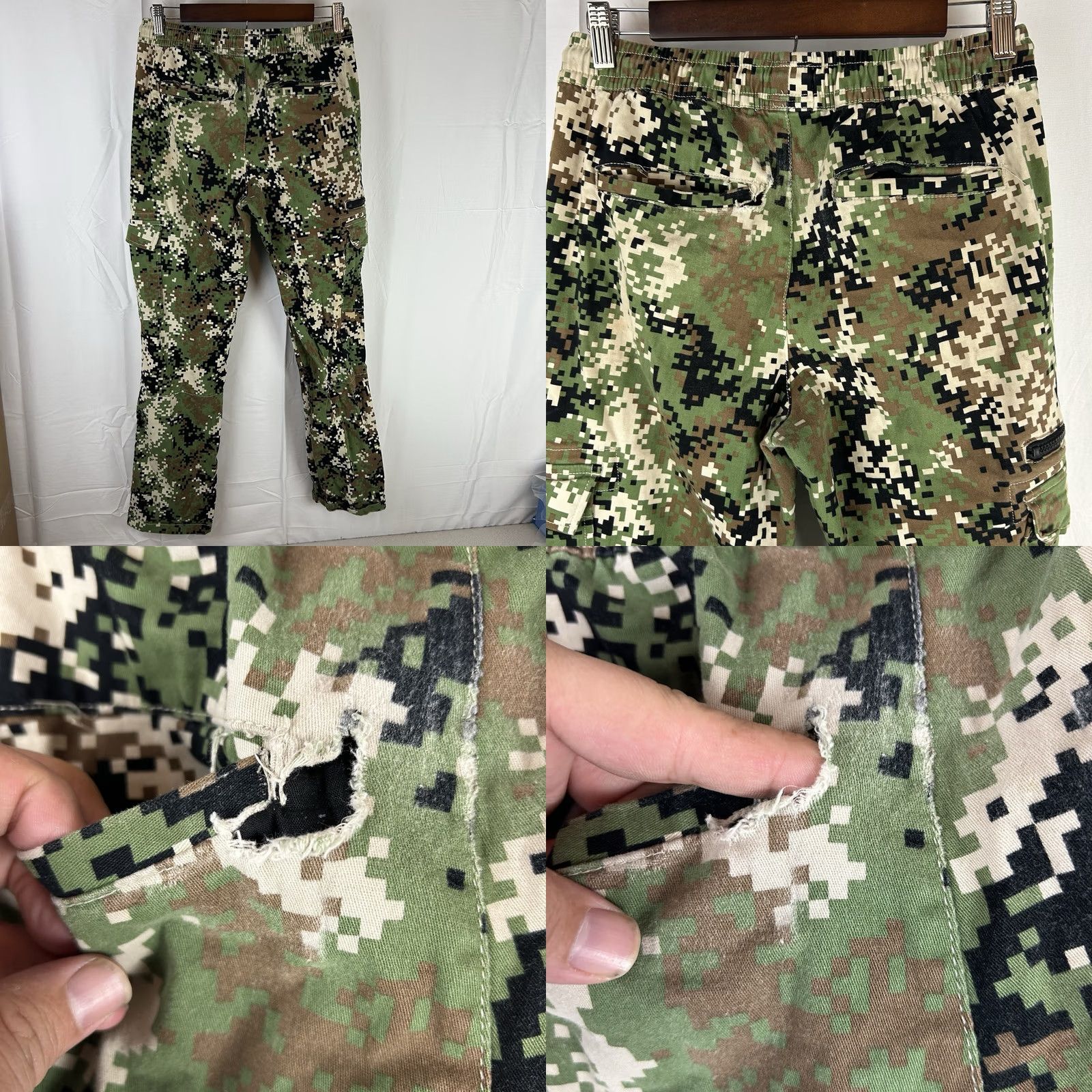 Vintage SNOOP DOGG Supply Pull On Cargo Pants Army Digi CAMO Small Cargo Pants Mens Camouflage Hip Hop Size US 29 - 8 Thumbnail