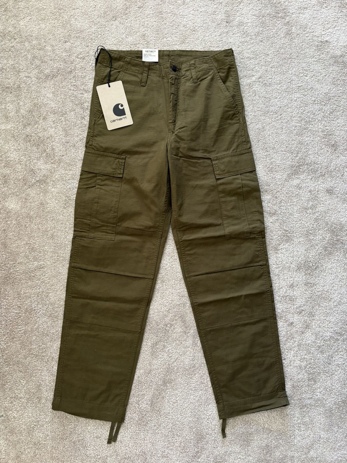 Carhartt Wip Carhartt WIP Regular Cargo Pant – Highland Rinsed / W29 L30 Size US 29 - 2 Thumbnail