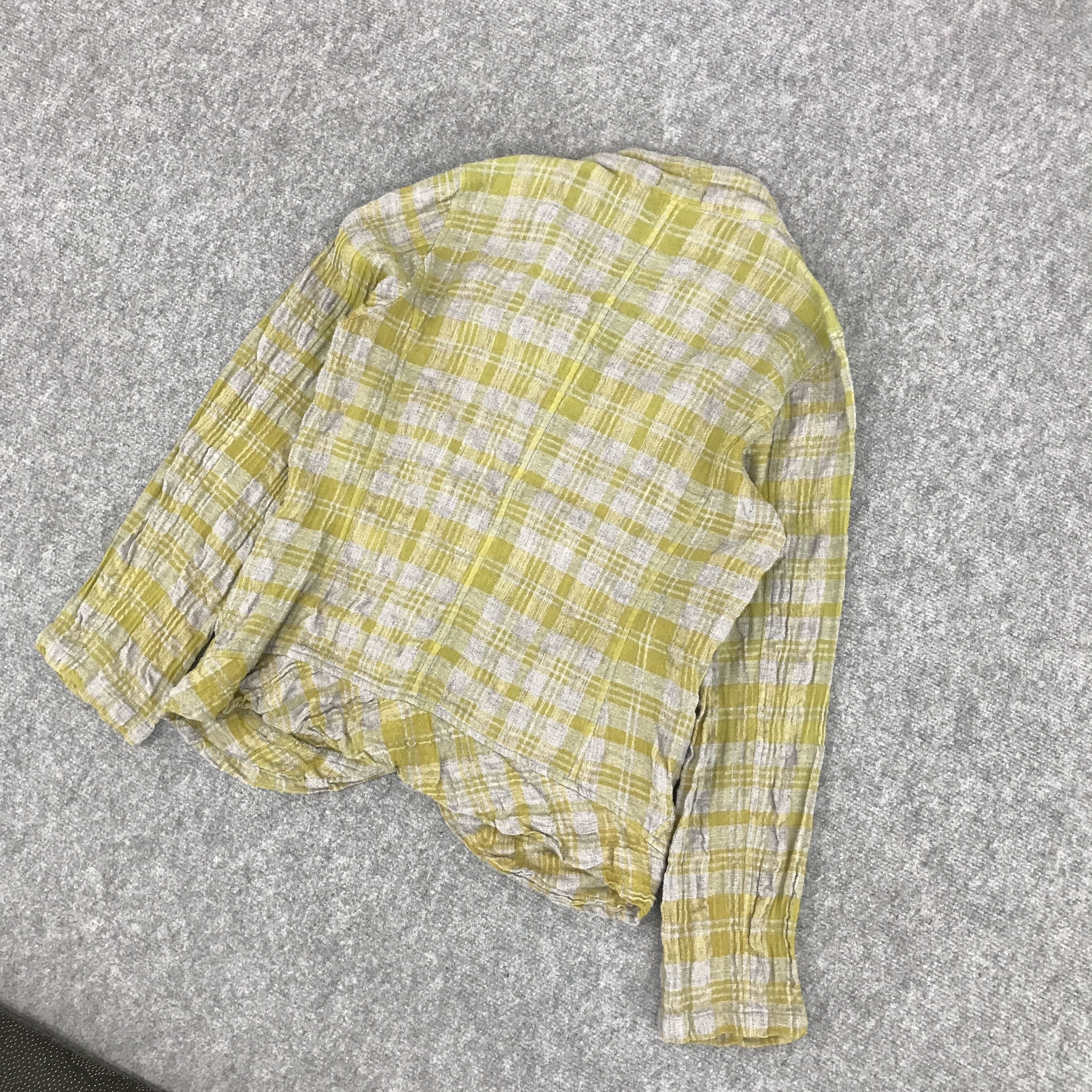 Issey Miyake × Japanese Brand PLANTATION BY ISSEY MIYAKE FLANNEL COAT JACKET Size US M / EU 48-50 / 2 - 6 Thumbnail