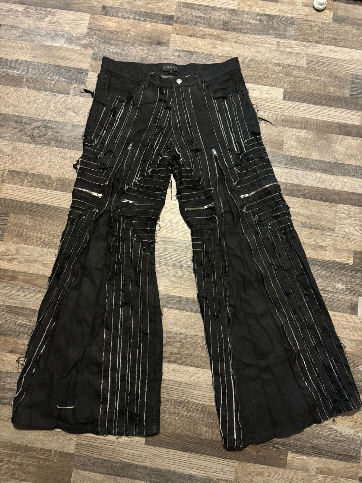 Designer Sxvsu Cruce zip denim Size US 34 / EU 50 - 1 Thumbnail