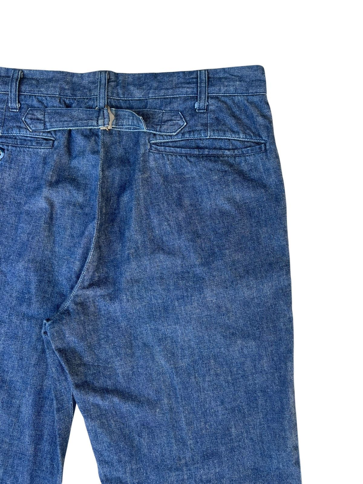 Fat Tokyo FAT FA Japan Buckle Back Baggy Denim Trouser Pant Size US 34 / EU 50 - 18 Thumbnail