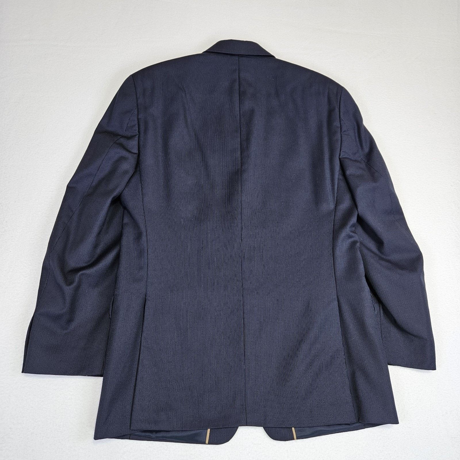 Michael Kors Michael Kors Madison Suit Peak Lapel Micro Stripe Black Set Size 38S - 6 Thumbnail
