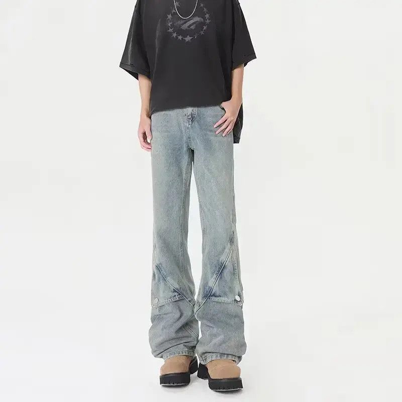 Japanese Brand Retro straight tube loose casual jeans Size US 30 / EU 46 - 2 Thumbnail