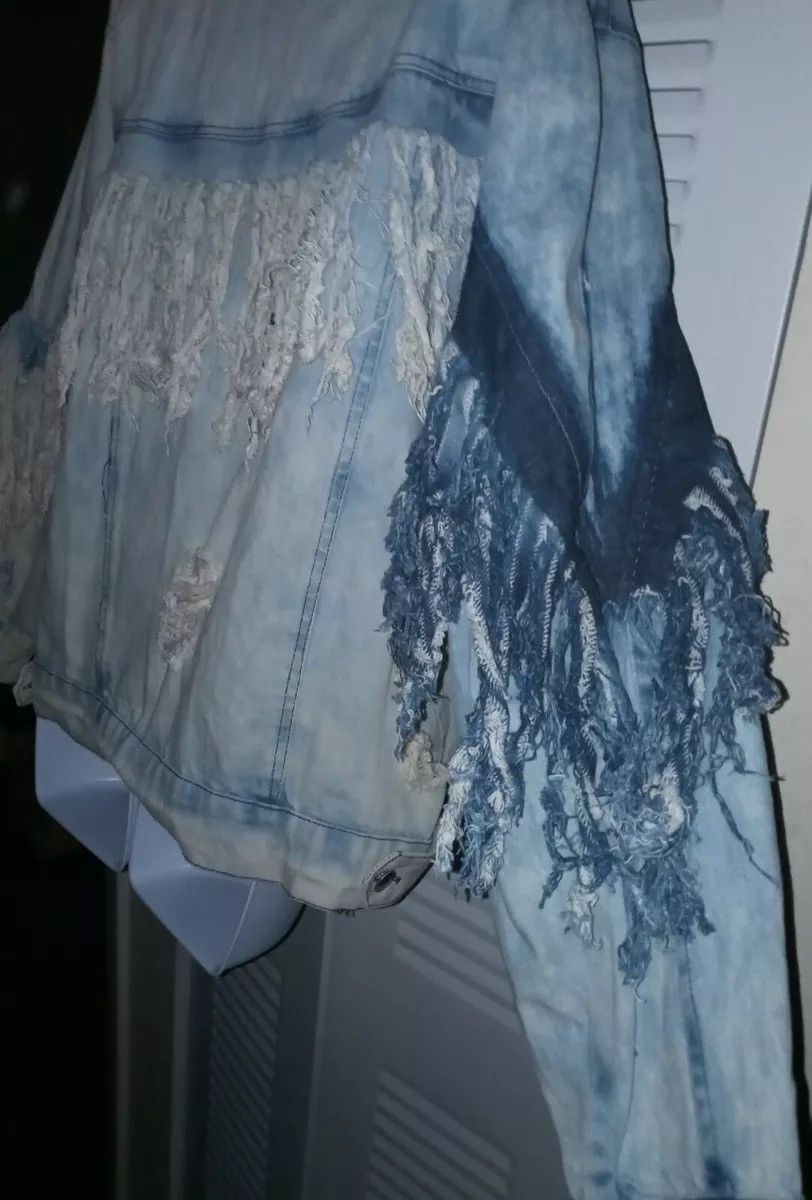 Other KROIX Womens Distressed Acid Washed Frayed Fringe Denim 3XL Size 3XL / US 20-22 - 3 Thumbnail