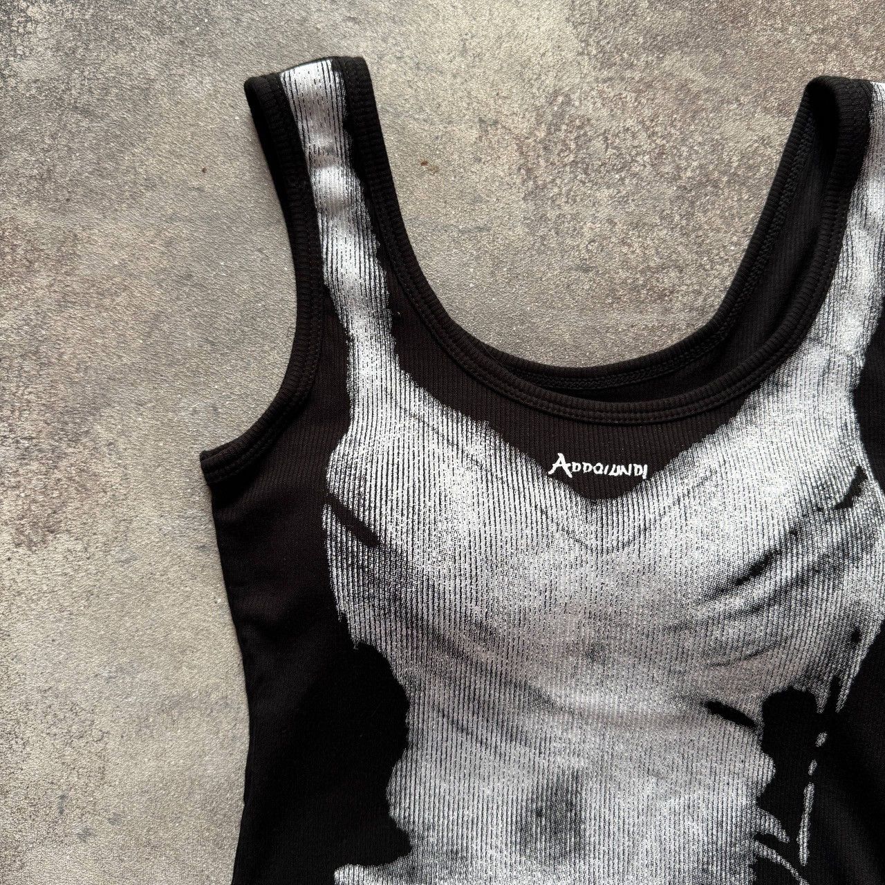 If Six Was Nine Diesel Style Y2K Body Print Avant Garde Tank Top Size S / US 4 / IT 40 - 4 Thumbnail