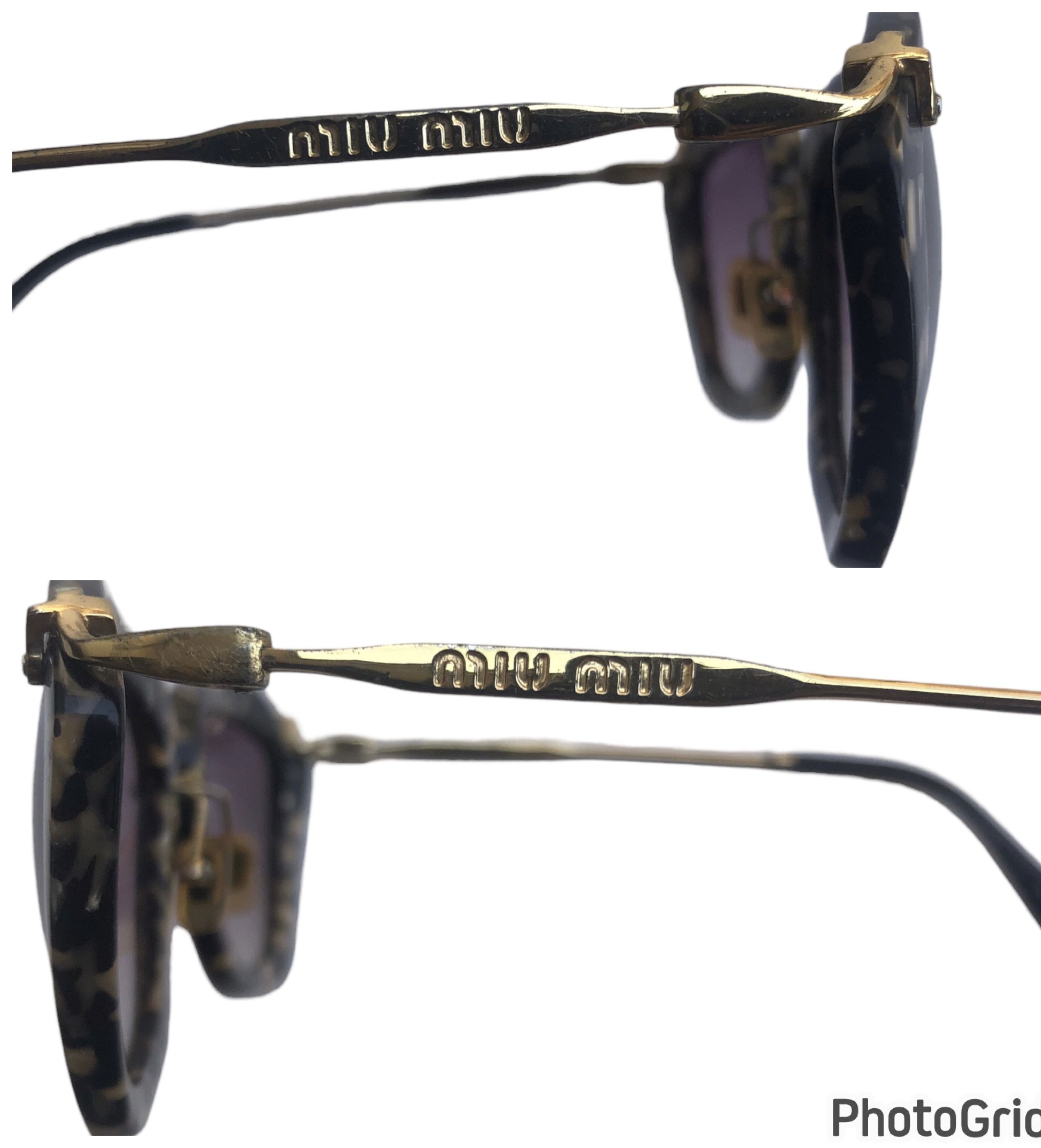 Miu Miu 💯Genuine MIU MIU SMU10NS Cat Eye Tiger Print Sunglasses Size ONE SIZE - 9 Thumbnail