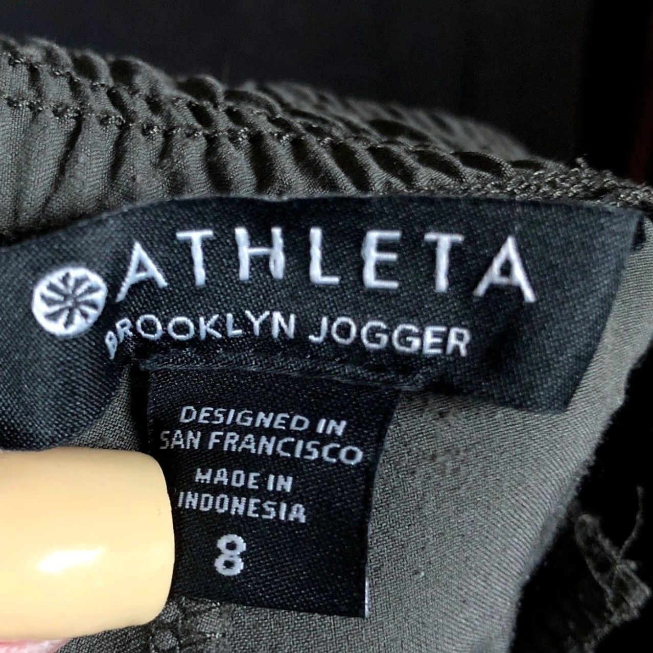 Athleta Athleta Womens Pants Green Brooklyn Joggers Pull On Pockets Stretch 8 Size 30" / US 8 / IT 44 - 4 Thumbnail