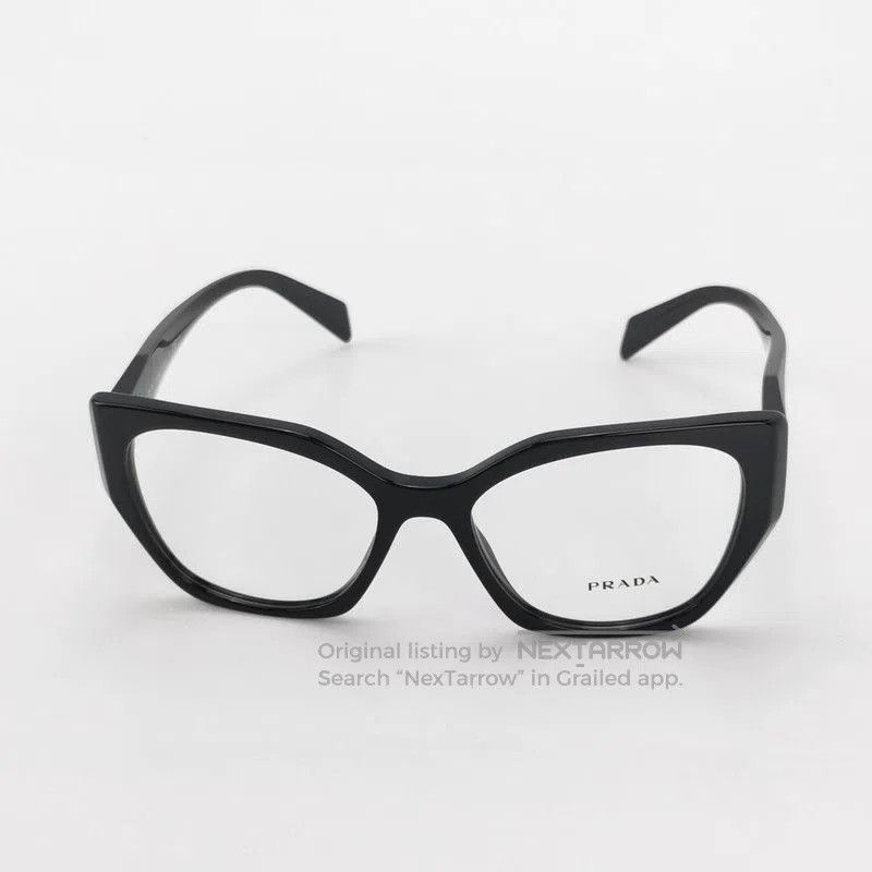 Prada Prada Black Logo Frame Glasses. Size ONE SIZE - 2 Thumbnail