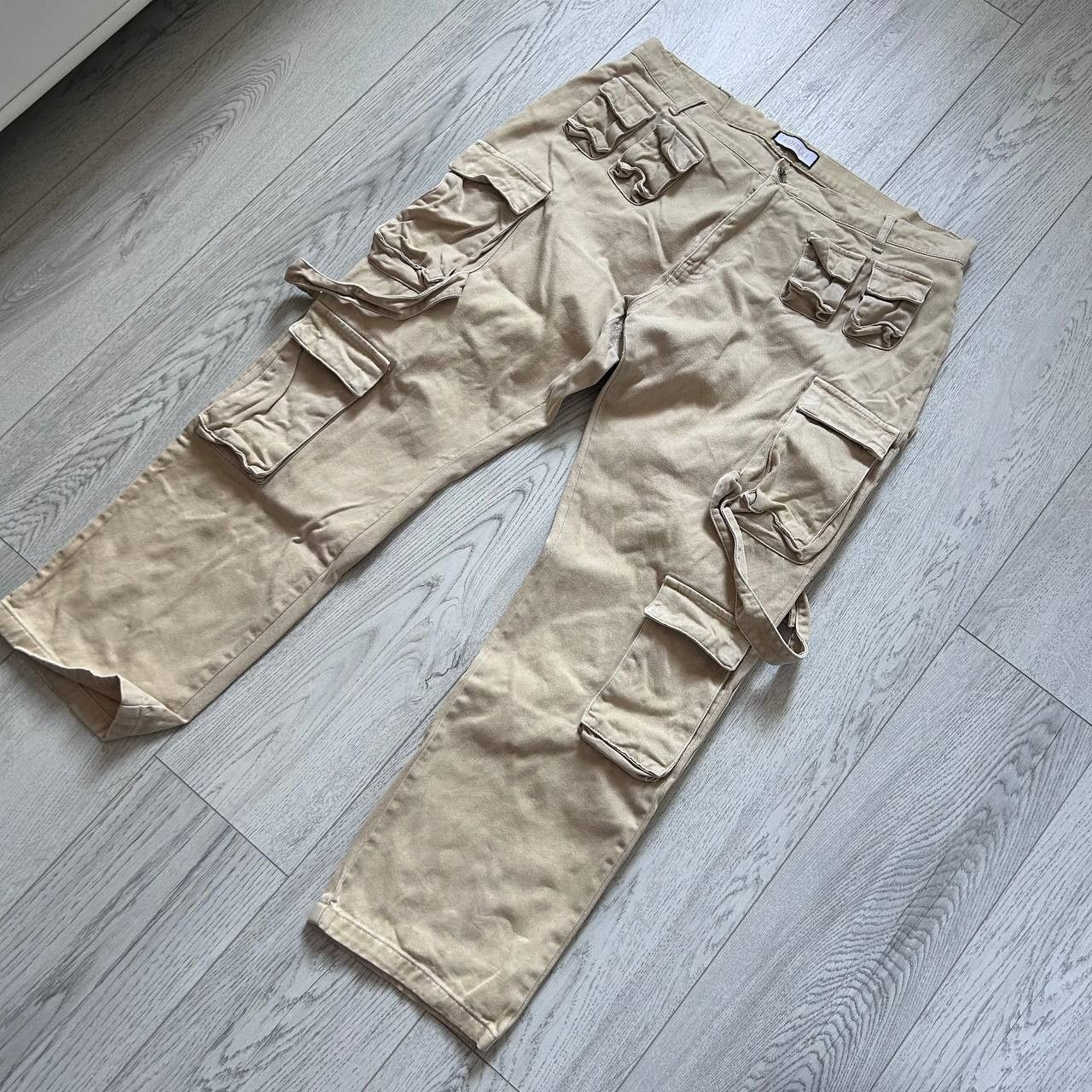Other Men's beige multi-pocket cargo pants, size XXL W36 L36 Size US 36 / EU 52 - 2 Thumbnail