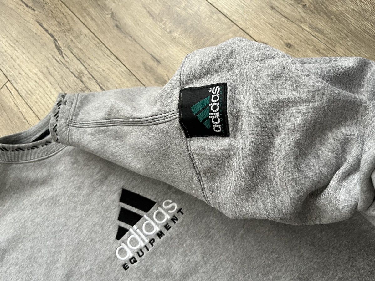 Adidas × Equipment × Vintage Adidas Equipment Vintage Sweatshirt Grey Crewneck Size US XL / EU 56 / 4 - 7 Thumbnail