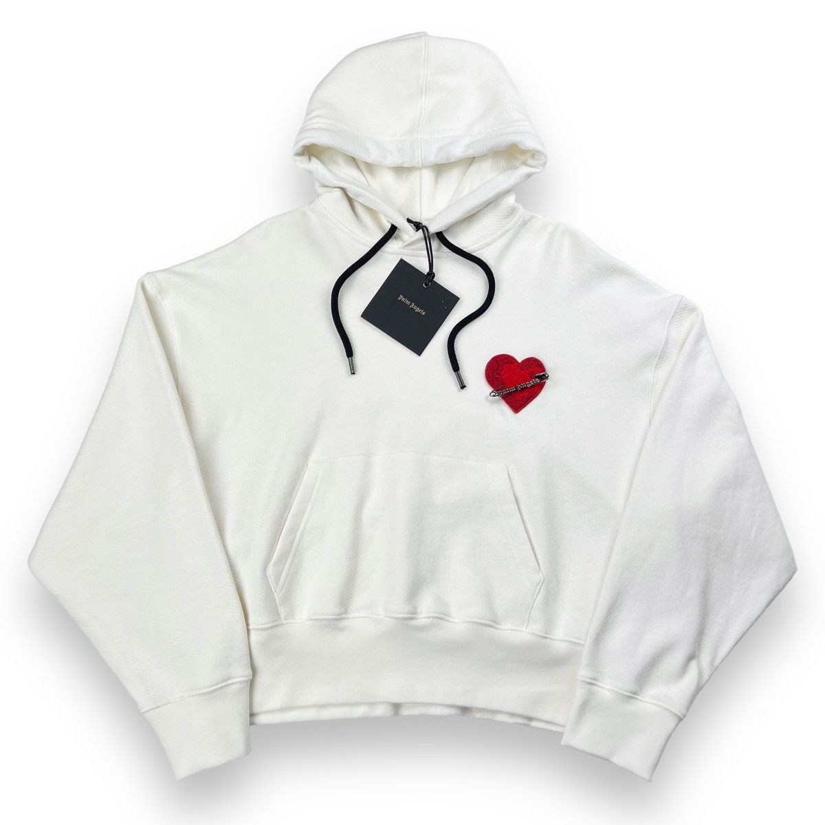 Palm Angels Palm Angels Heart White Hoodie Size US S / EU 44-46 / 1 - 2 Thumbnail
