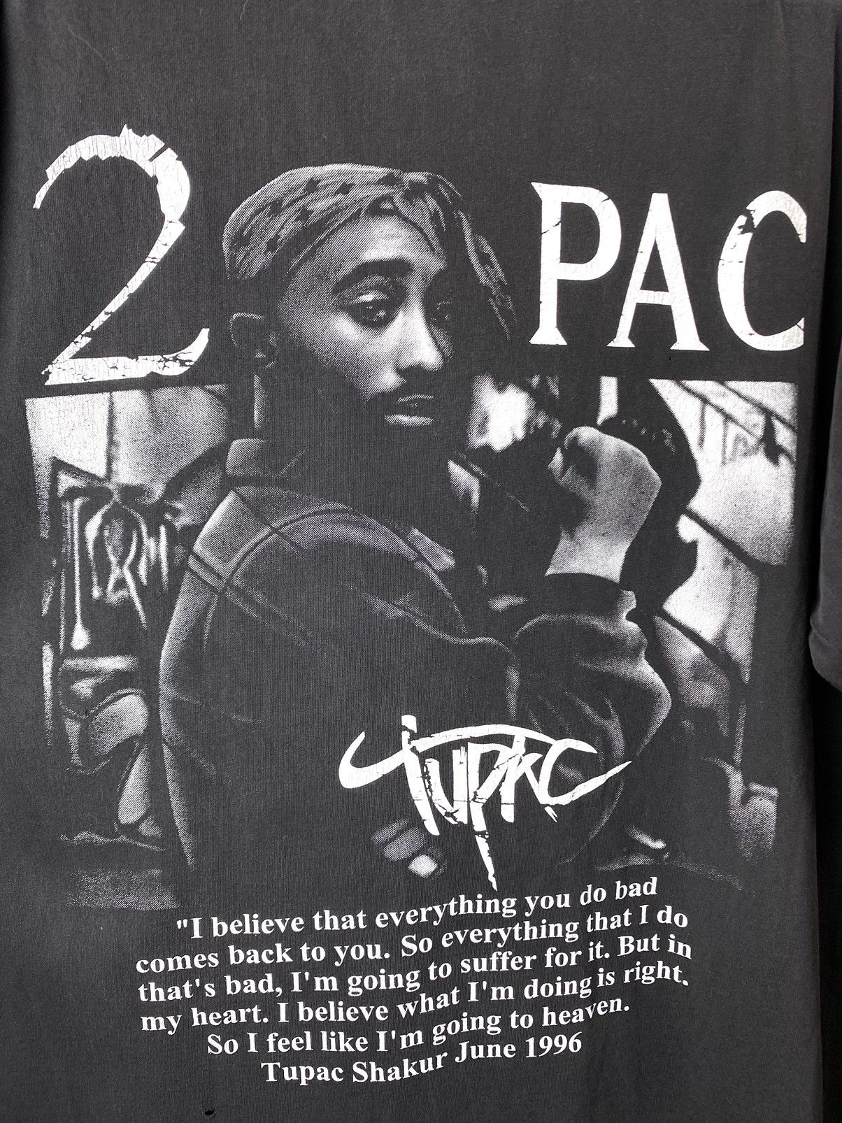 Rap Tees Rare! Vintage 2 Pac Tu Pac Rap T Shirt 50 Cent Dr Dre Wutang Size US XL / EU 56 / 4 - 9 Thumbnail