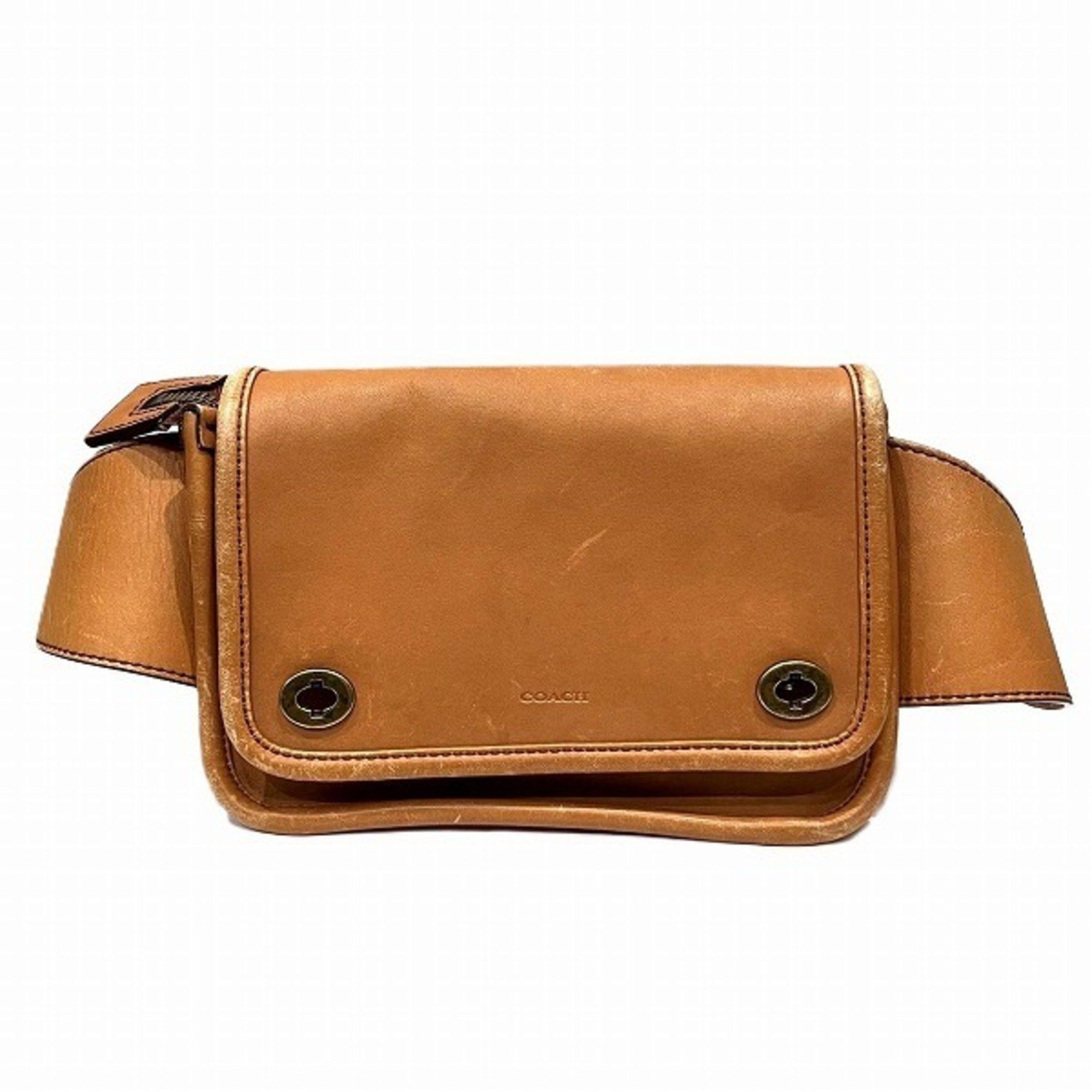 image of Coach 70722 Bag Shoulder Waist Pouch Men's in Camel