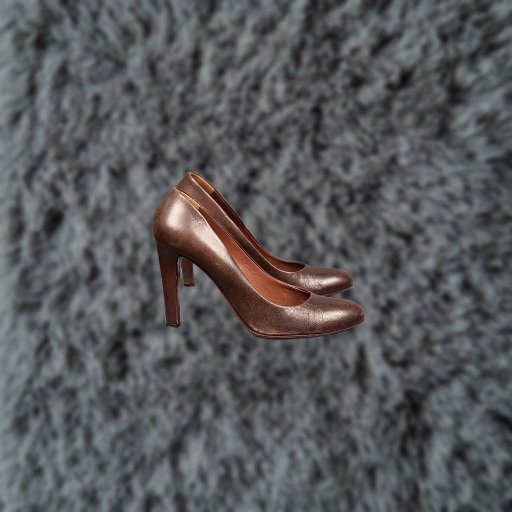 Miu Miu VINTAGE Miu Miu Design Leather Brown Retro Heels Women Size 39 1/2 Pump Stiletto Size US 9 / IT 39 - 1 Thumbnail