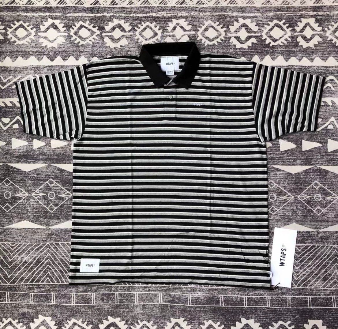 Wtaps WTAPS VASQUE 20SS Black Striped Polo Short Sleeve M Size US M / EU 48-50 / 2 - 8 Thumbnail