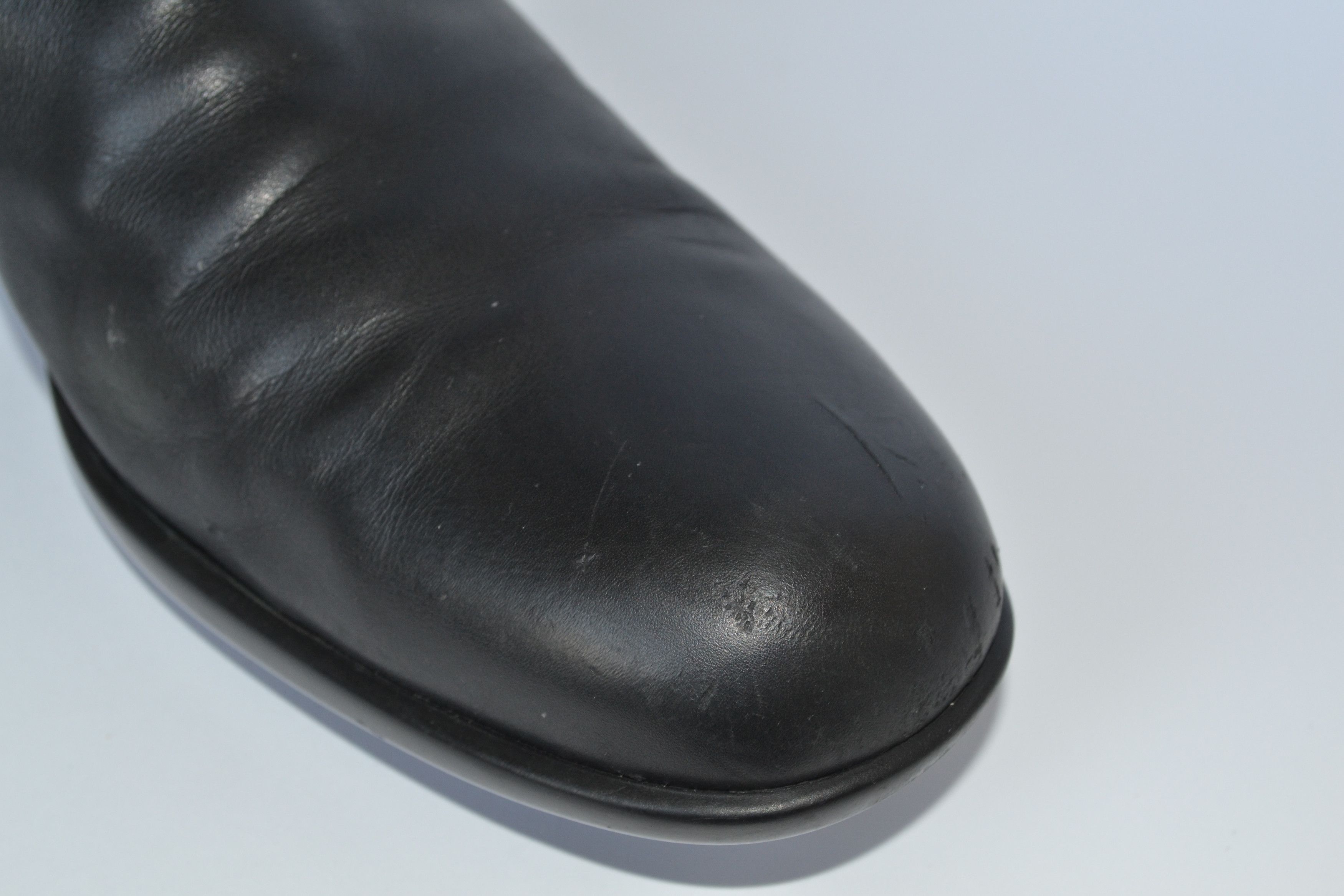 Prada PRADA Boots Leather Black Zip Logo 1999 Vintage Size 41 Size US 11 / IT 41 - 14 Thumbnail