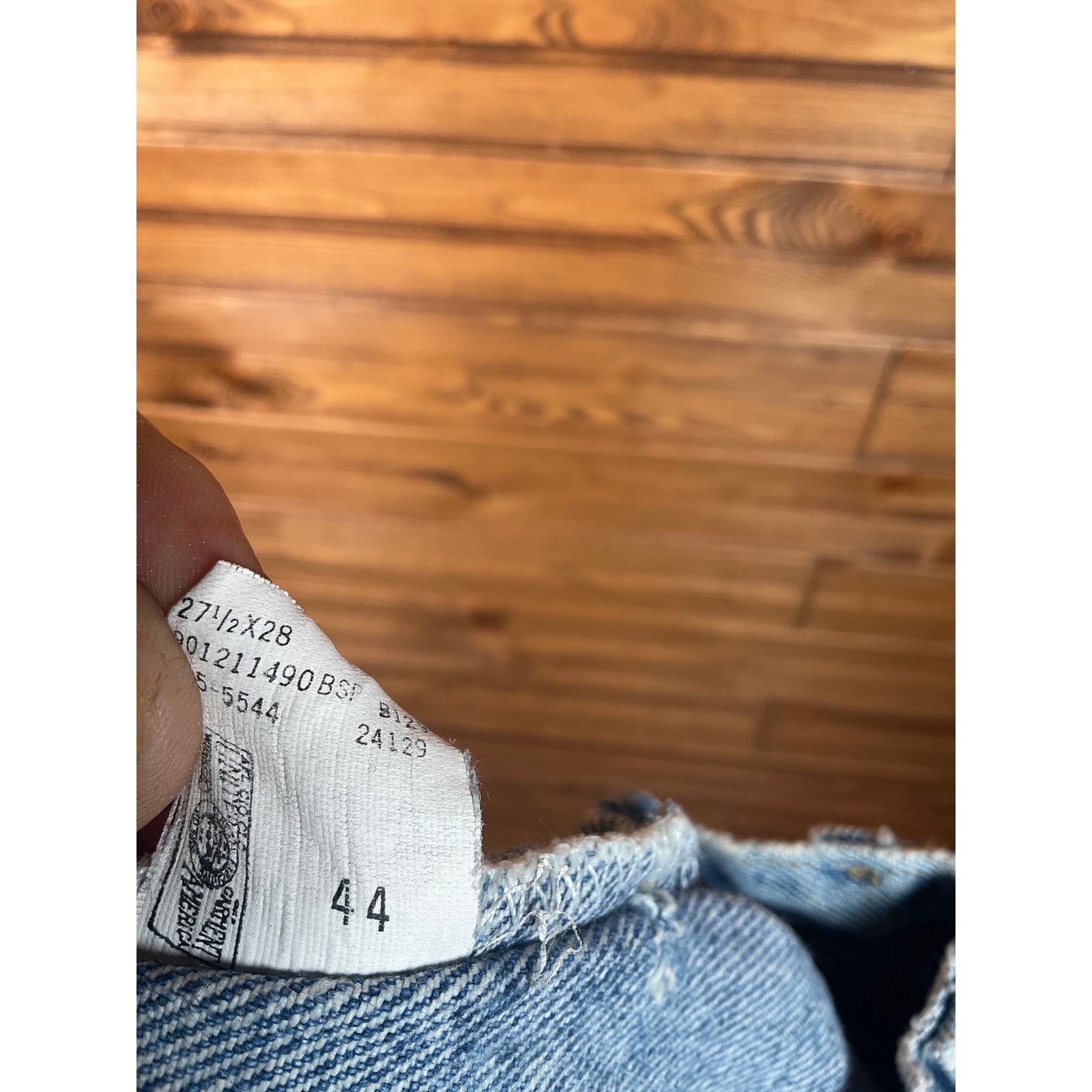 Lee Vintage 1970s Lee R Mr Denim Cut Off Shorts 27.5 Waist High Size 27" / US 4 / IT 40 - 7 Thumbnail
