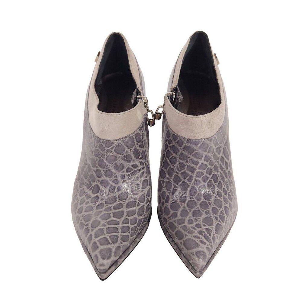 Philipp Plein Philipp Plein GoldJunge Reptilia Croc Bootie Heel 36.5 6 Size US 6 / IT 36 - 2 Thumbnail
