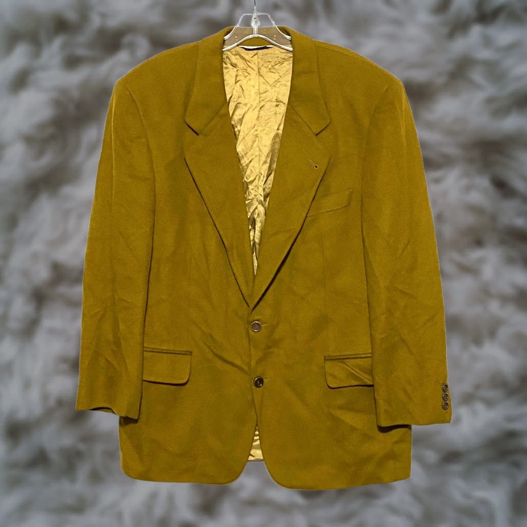 Hugo Boss VINTAGE Hugo Boss Blazer Mens 42R VTG USA Wool Cashmere Preppy Classic Academia Blazer Men Brown 42R Casual Formal Size 42R - 1 Thumbnail