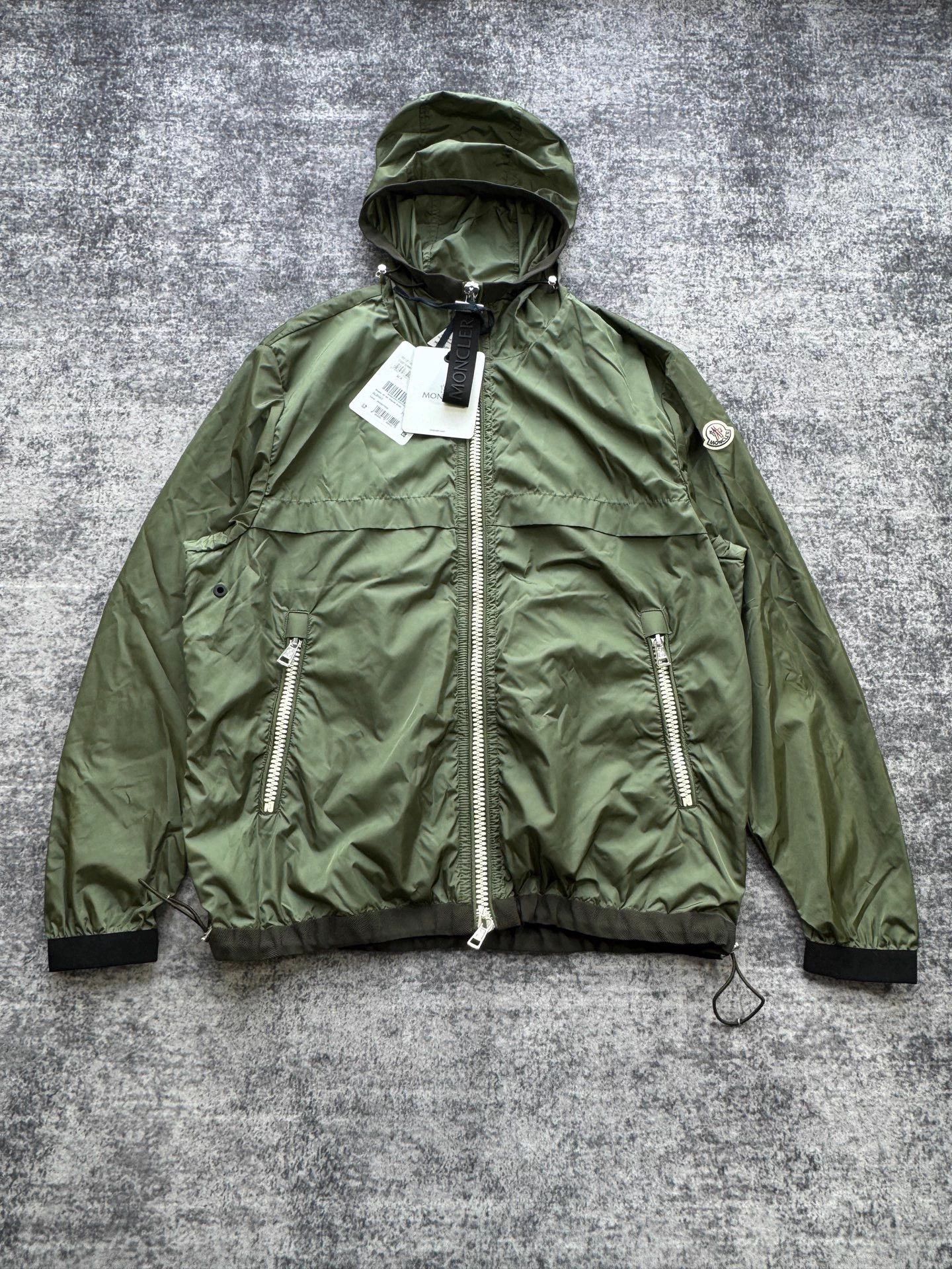 Moncler Moncler Green Zip Shell Jacket Size 4 Size US XL / EU 56 / 4 - 1 Thumbnail