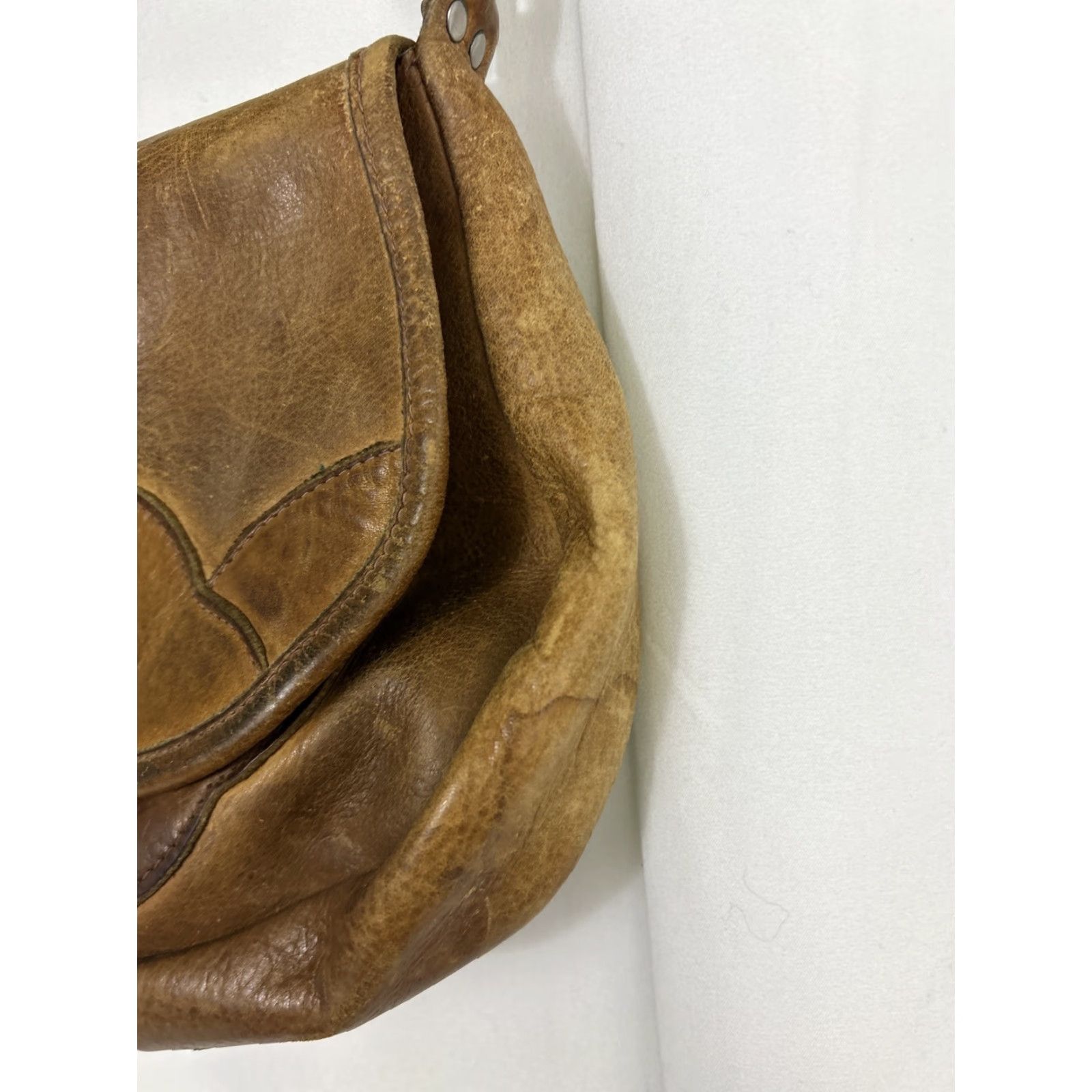 Vintage **Vintage Brown Leather Crossbody Purse Small** User: Vintage Brown Leather Crossbody Purse Small 7.5x7.5x3 Size ONE SIZE - 5 Thumbnail