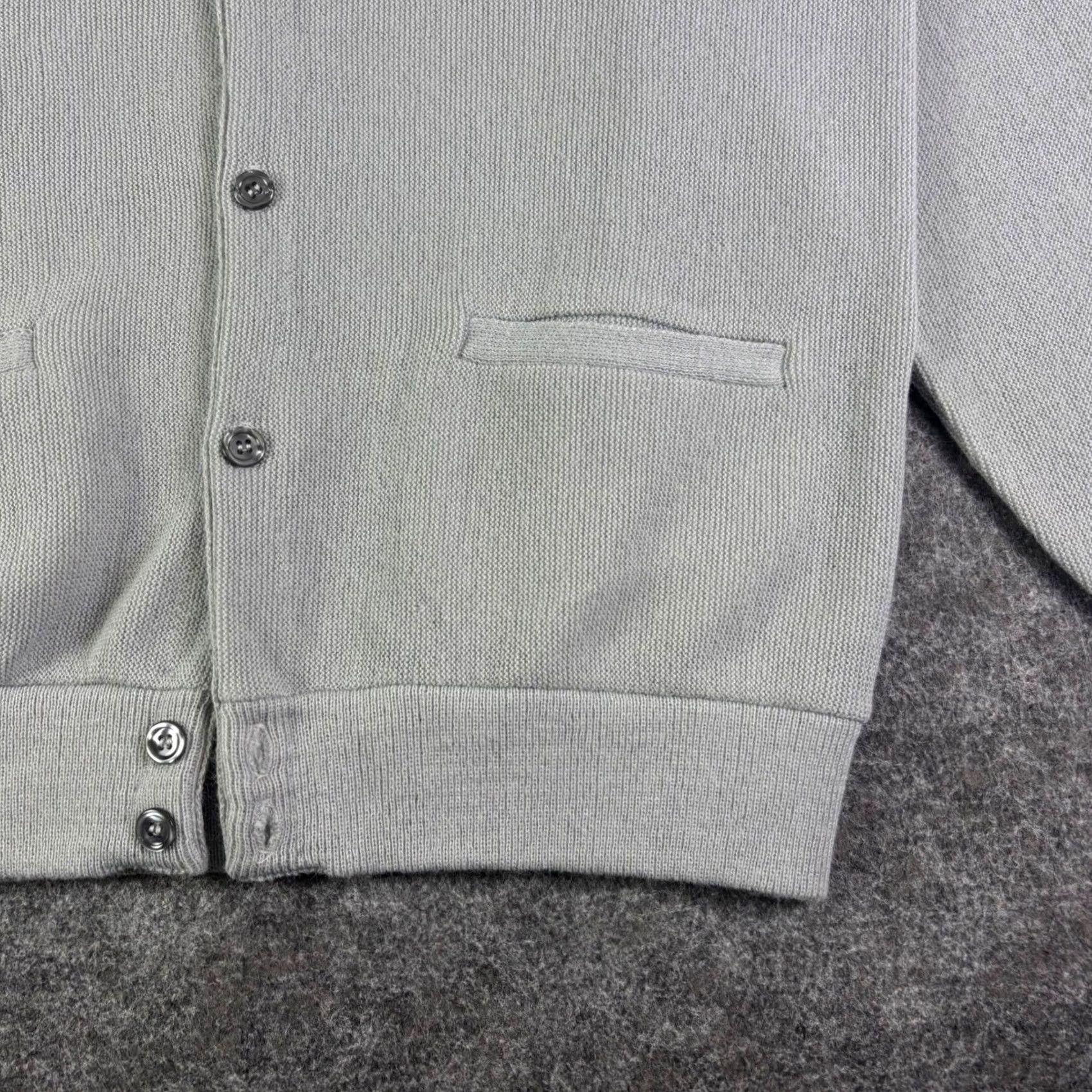 Vintage VINTAGE Arnold Palmer Cardigan Sweater Mens Large Gray Orlon Acrylic V-Neck USA Size US L / EU 52-54 / 3 - 6 Thumbnail