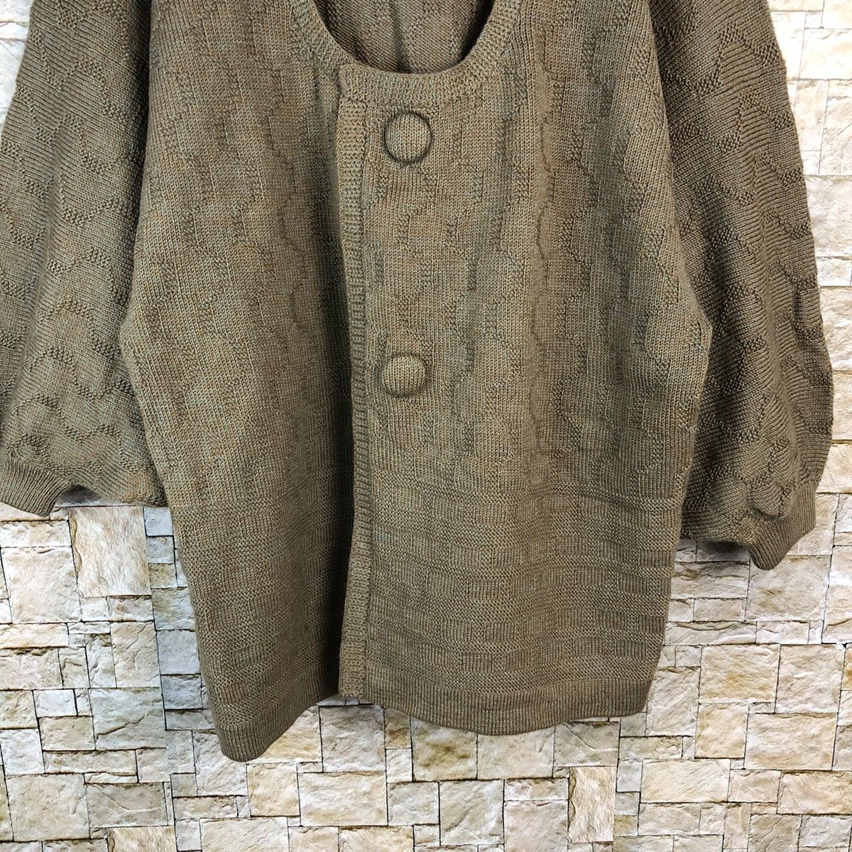 Japanese Brand Japanese Brand Brown Cardigan Knitwear #A1193 Size L / US 10 / IT 46 - 6 Thumbnail