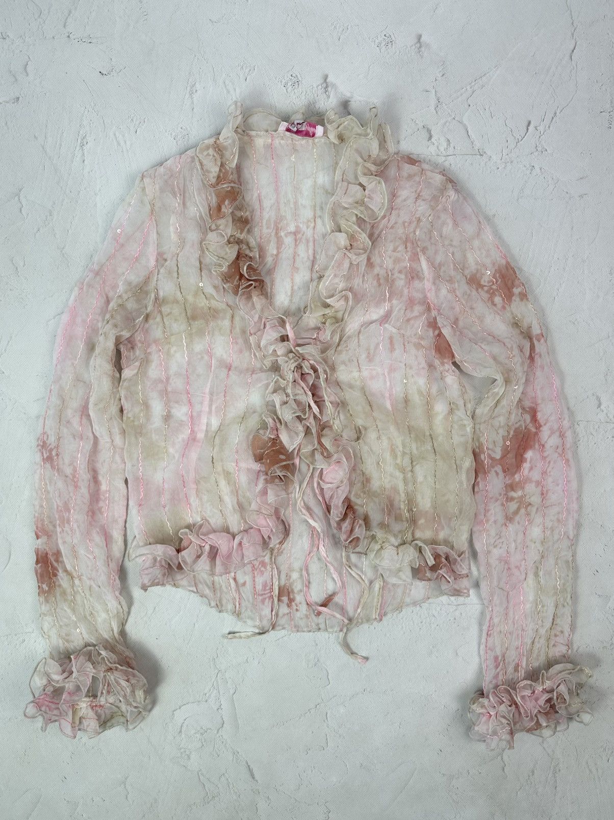 Beauty Beast × Vintage Vintage Transparent Washed Blouse Size M / US 6-8 / IT 42-44 - 1 Thumbnail