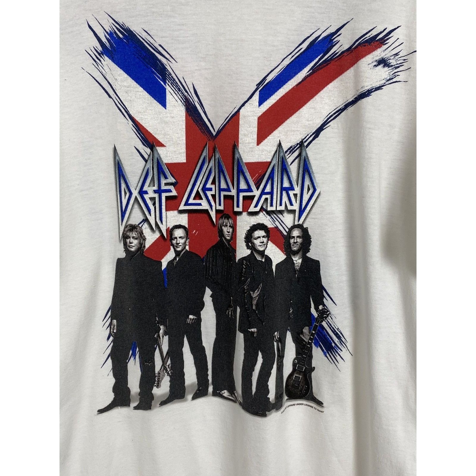 Band Tees 00s Vintage Def Leppard 2002 Tour T-Shirt In White Size US L / EU 52-54 / 3 - 2 Thumbnail