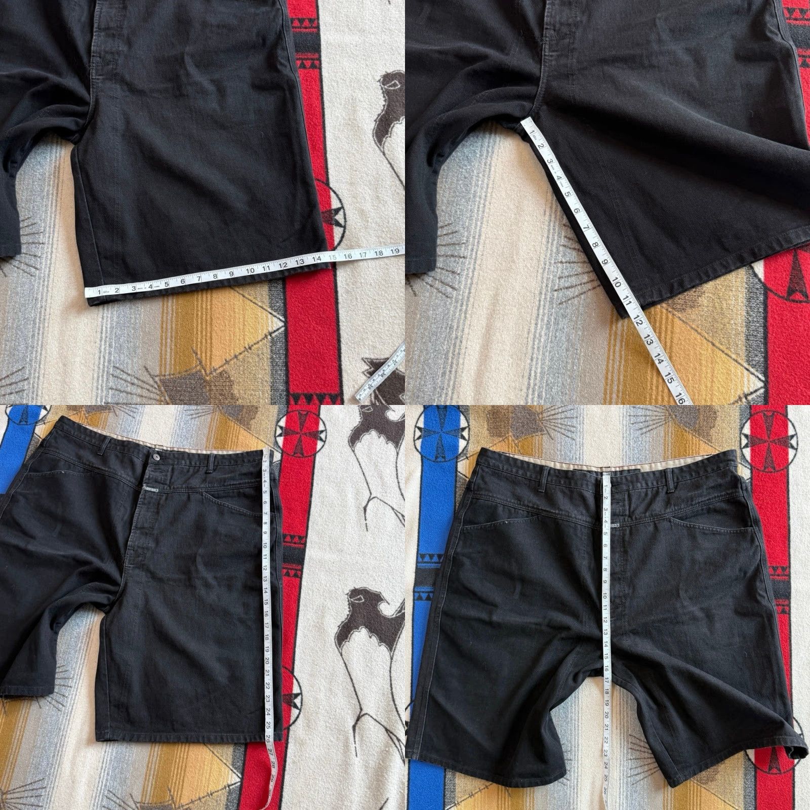 Vintage VINTAGE Y2K Marithe Francois Girbaud Baggy Denim Jean Shorts Black Size 44 Skate Size US 44 / EU 60 - 8 Thumbnail