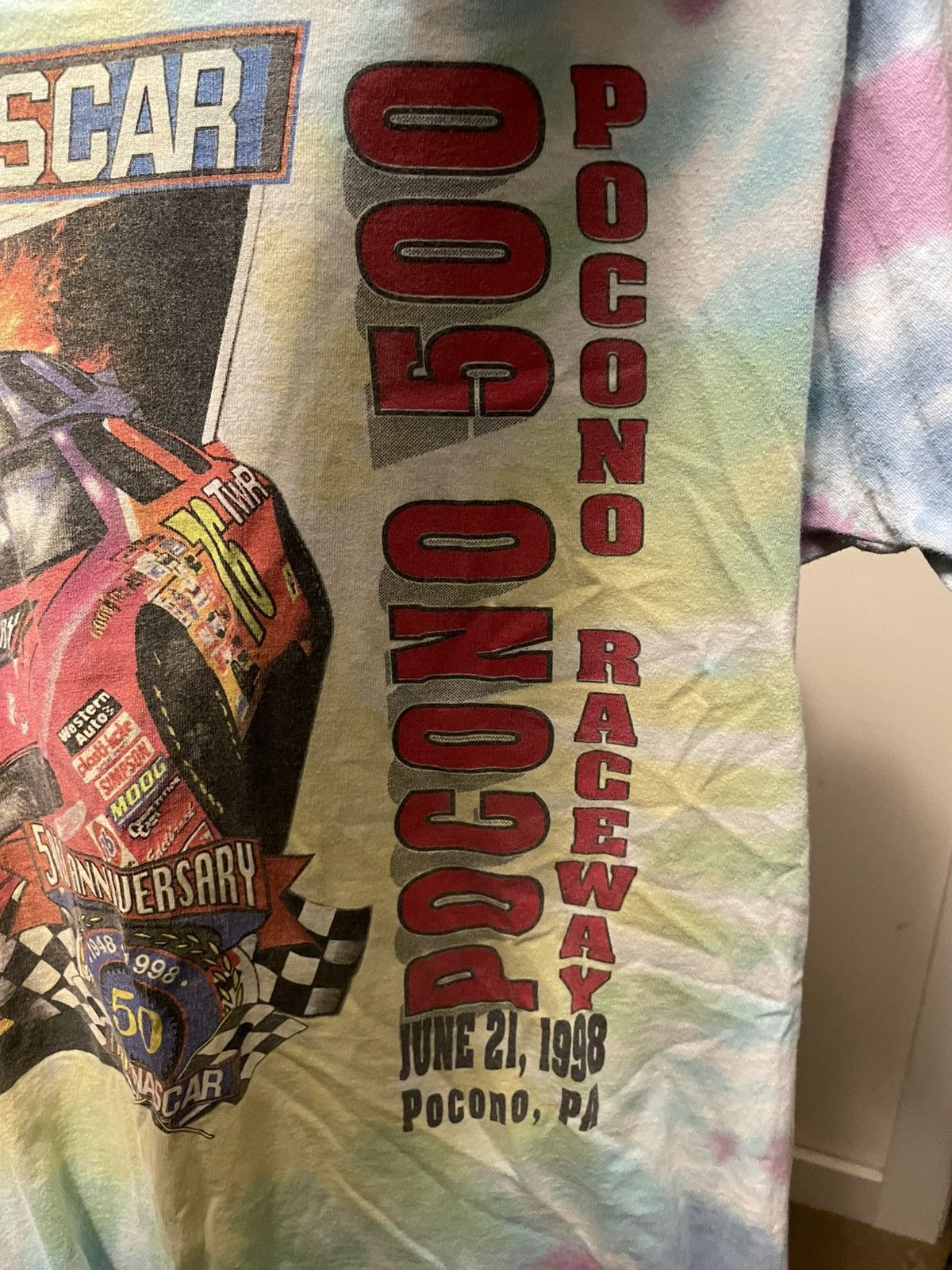 NASCAR Vintage NASCAR tie dye Pocono 500 t shirt Size US L / EU 52-54 / 3 - 2 Thumbnail