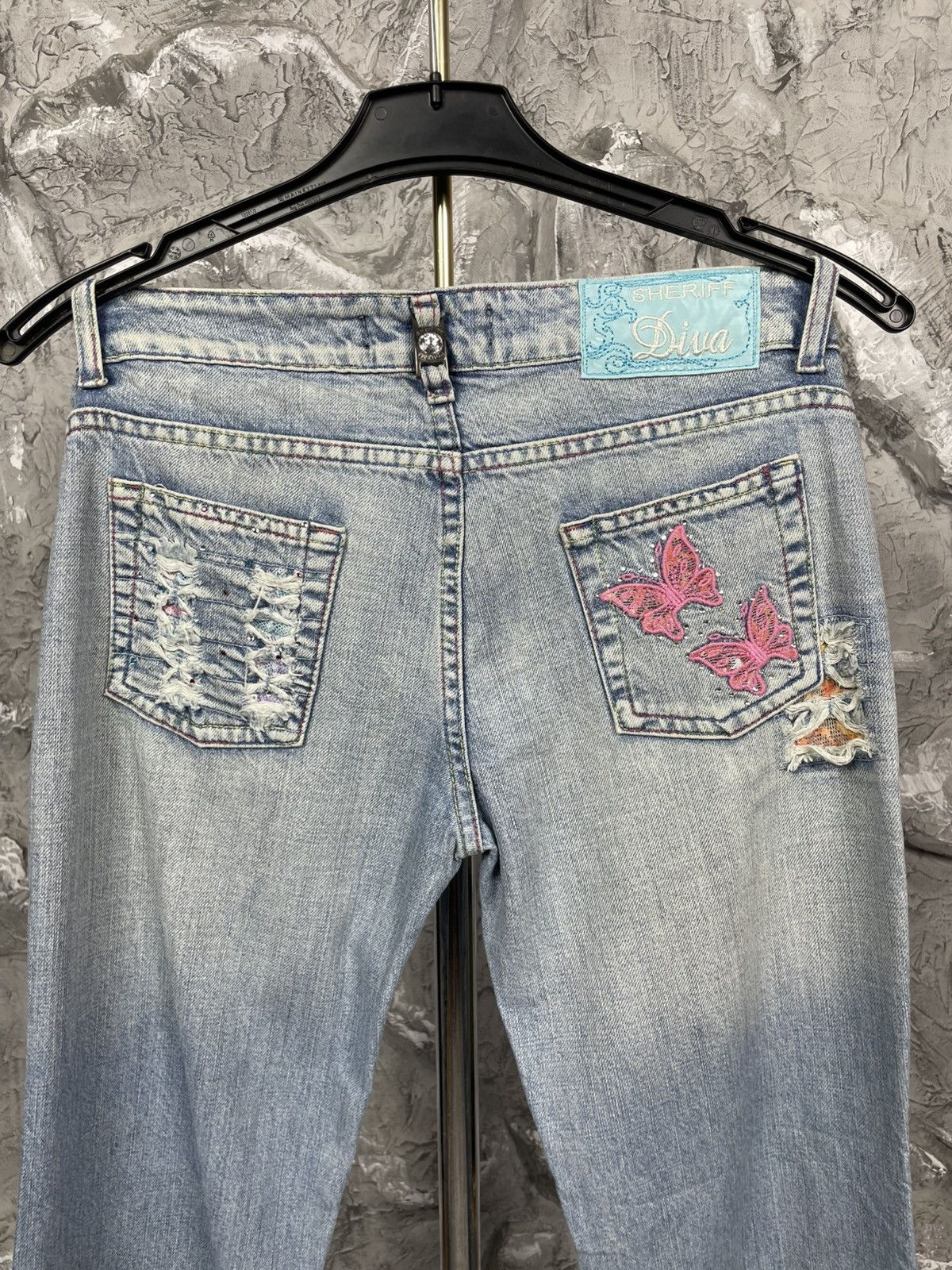 Hysteric Glamour 2000s Y2K Bootcut Fade Jeans Dolce Gabbana Japanese Style Size US 29 - 11 Thumbnail